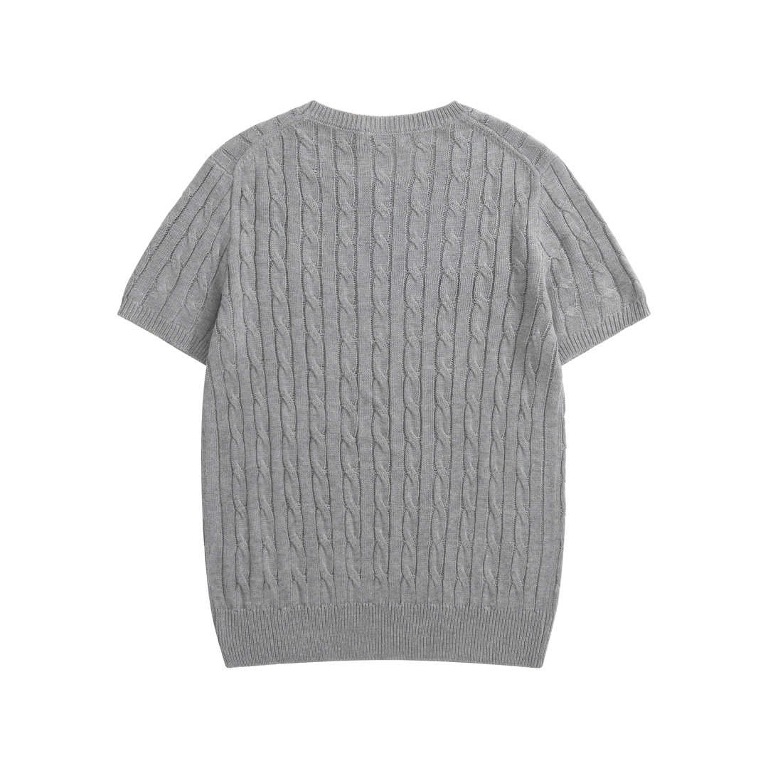 Polo Ralph Lauren Cable Knit Cotton Short Sleeve Knit Shirt Multi Color 폴로 랄프로렌 케이블 니트 코튼 반팔 니트 셔츠 멀티 컬러 3