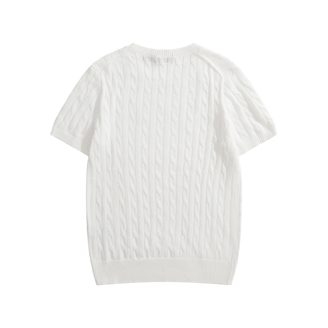 Polo Ralph Lauren Cable Knit Cotton Short Sleeve Knit Shirt Multi Color 폴로 랄프로렌 케이블 니트 코튼 반팔 니트 셔츠 멀티 컬러 2