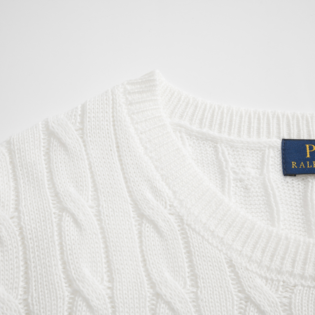 Polo Ralph Lauren Cable Knit Cotton Short Sleeve Knit Shirt Multi Color 폴로 랄프로렌 케이블 니트 코튼 반팔 니트 셔츠 멀티 컬러 3