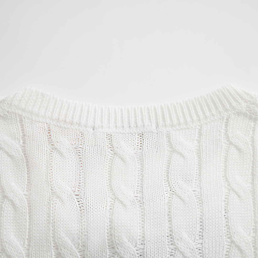 Polo Ralph Lauren Cable Knit Cotton Short Sleeve Knit Shirt Multi Color 폴로 랄프로렌 케이블 니트 코튼 반팔 니트 셔츠 멀티 컬러 5