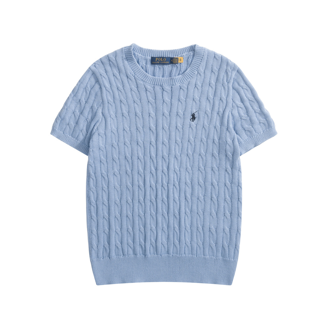 Polo Ralph Lauren Cable Knit Cotton Short Sleeve Knit Shirt Multi Color 폴로 랄프로렌 케이블 니트 코튼 반팔 니트 셔츠 멀티 컬러 4