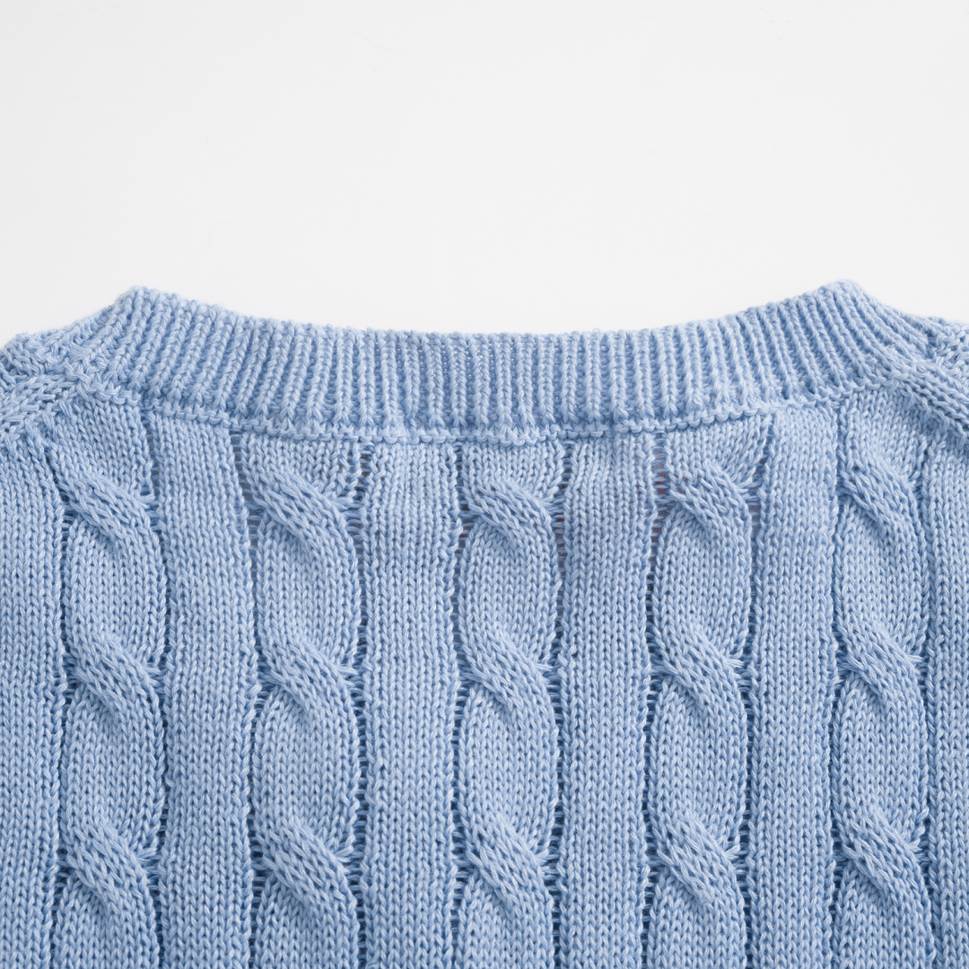 Polo Ralph Lauren Cable Knit Cotton Short Sleeve Knit Shirt Multi Color 폴로 랄프로렌 케이블 니트 코튼 반팔 니트 셔츠 멀티 컬러 7