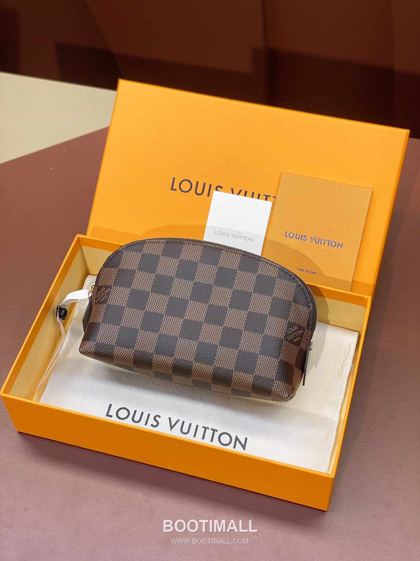 Louis Vuitton Cosmetic Pouch Small Monogram Canvas Damier Azur Makeup Bag 루이비통 코스메틱 파우치 스몰 M47515 모노그램 캔버스 다미에 아주르 화장 파우치 19cm 1