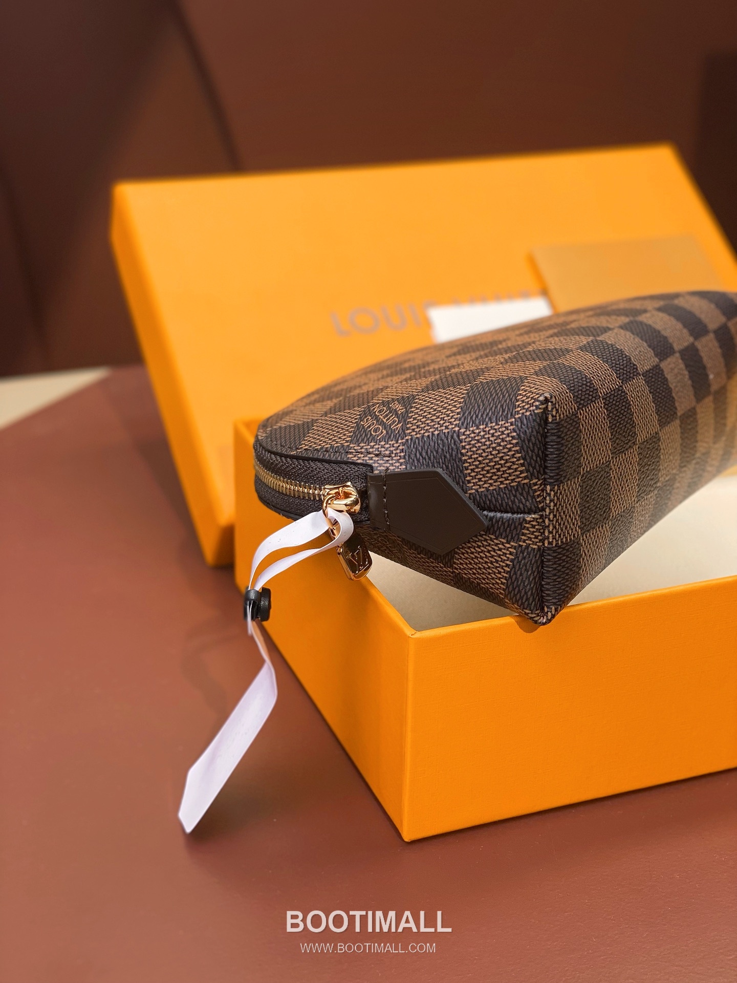 Louis Vuitton Cosmetic Pouch Small Monogram Canvas Damier Azur Makeup Bag 루이비통 코스메틱 파우치 스몰 M47515 모노그램 캔버스 다미에 아주르 화장 파우치 19cm 4