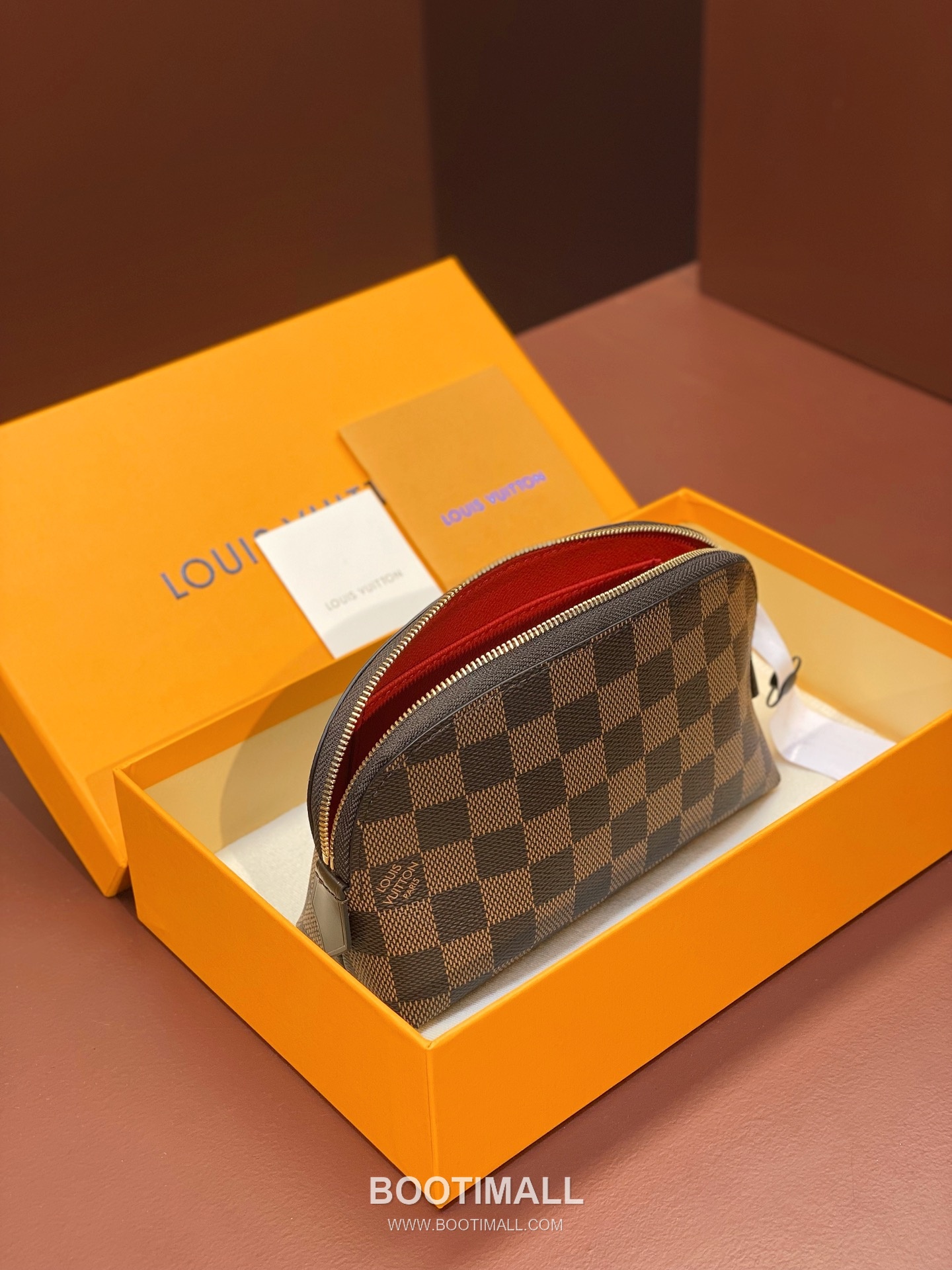Louis Vuitton Cosmetic Pouch Small Monogram Canvas Damier Azur Makeup Bag 루이비통 코스메틱 파우치 스몰 M47515 모노그램 캔버스 다미에 아주르 화장 파우치 19cm 5