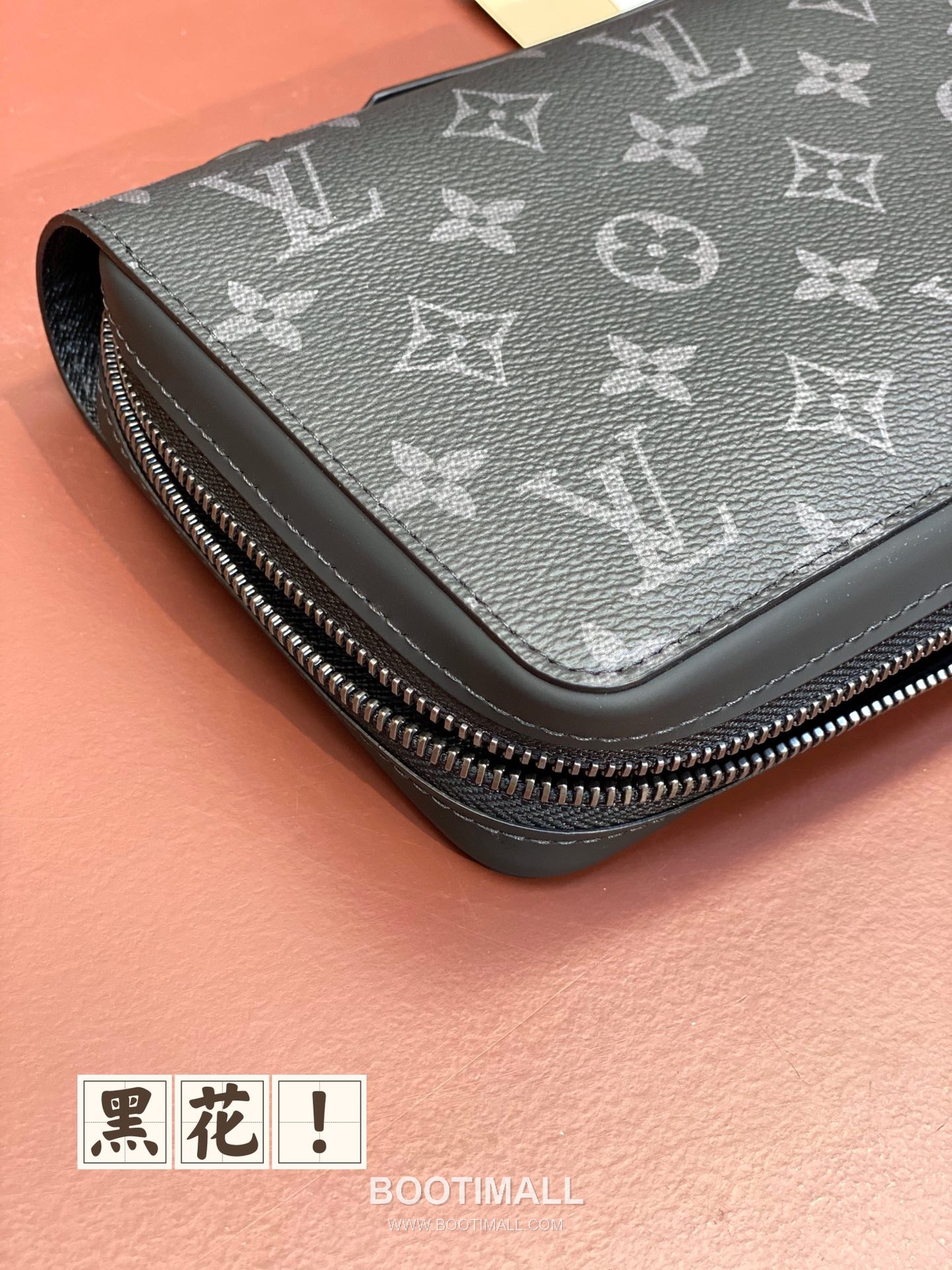 Louis Vuitton Zippy Brazza M61698 Black Flower Taiga Leather Long Wallet 루이비통 지피 브라자 M61698 블랙 플라워 타이가 레더 장지갑 21cm 8