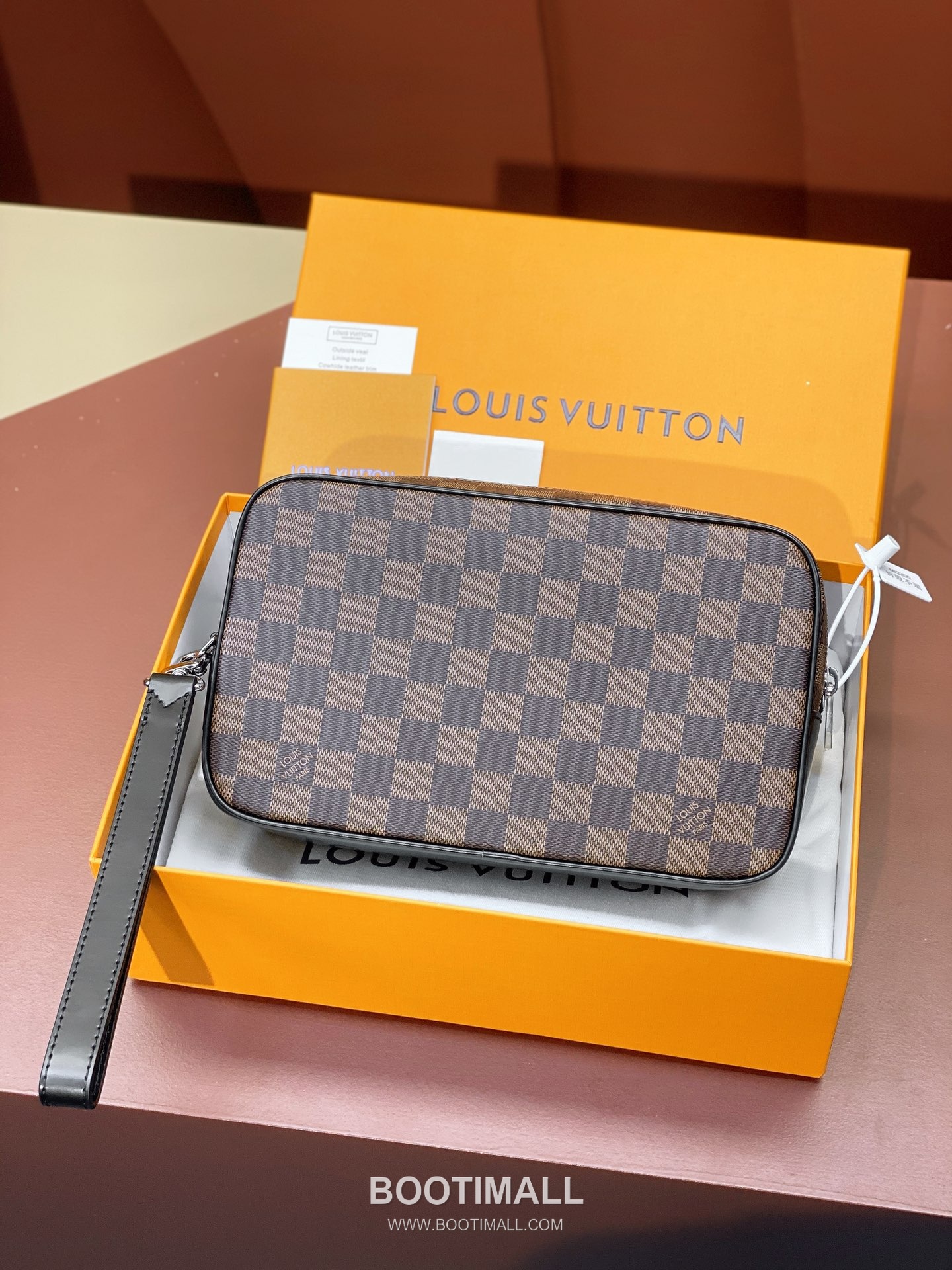 Louis Vuitton Kasai Damier Ebene Coated Canvas Clutch Bag 루이비통 카사이 N61664 다미에 에벤 코팅 캔버스 클러치 25cm 2