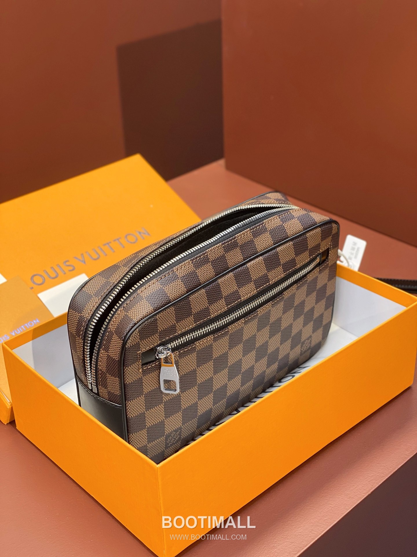 Louis Vuitton Kasai Damier Ebene Coated Canvas Clutch Bag 루이비통 카사이 N61664 다미에 에벤 코팅 캔버스 클러치 25cm 6