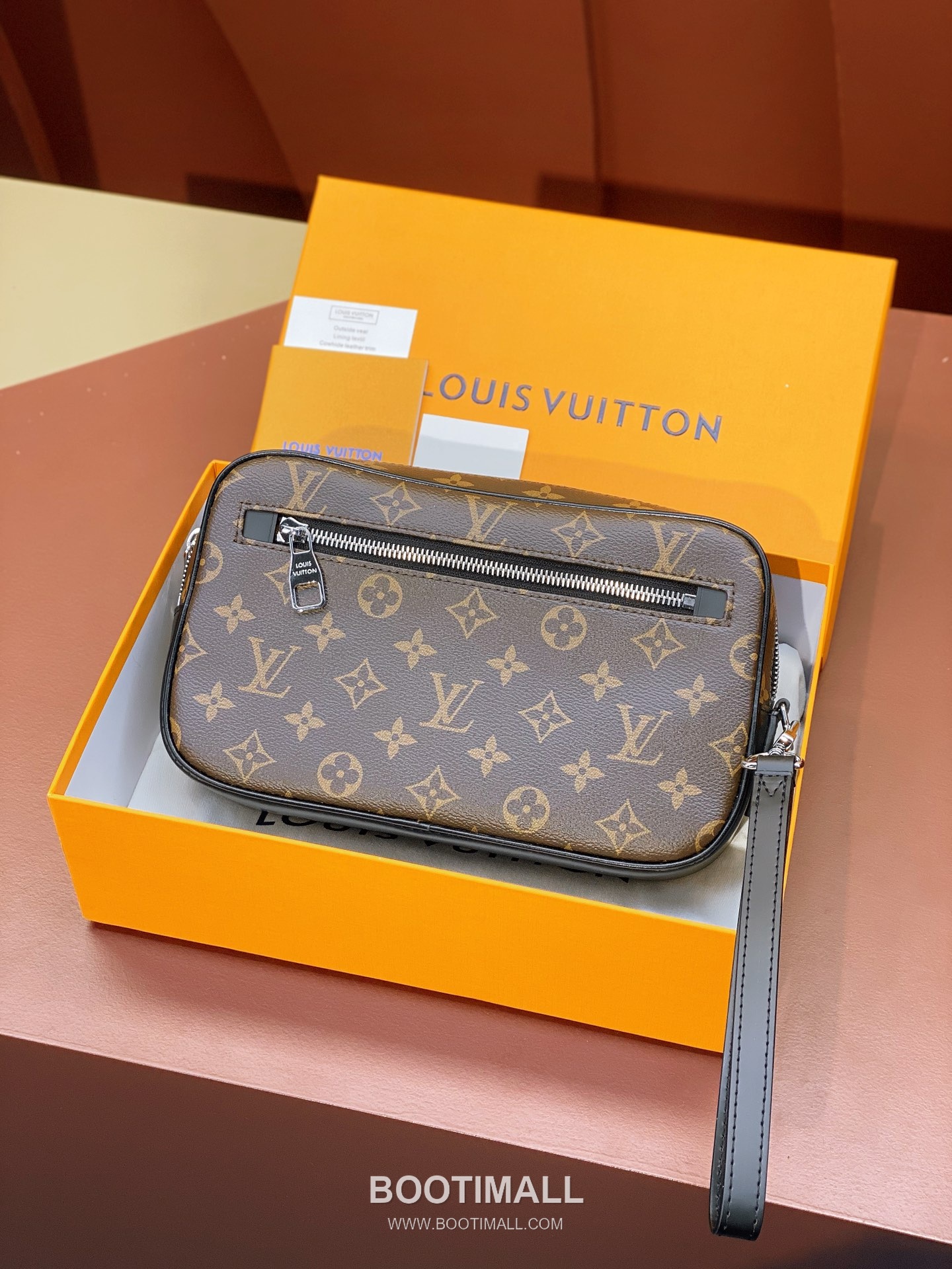 Louis Vuitton Kasai Clutch Damier Ebene Canvas Wristlet Bag 루이비통 카사이 M42838 다미에 에벤 캔버스 클러치 25cm 1