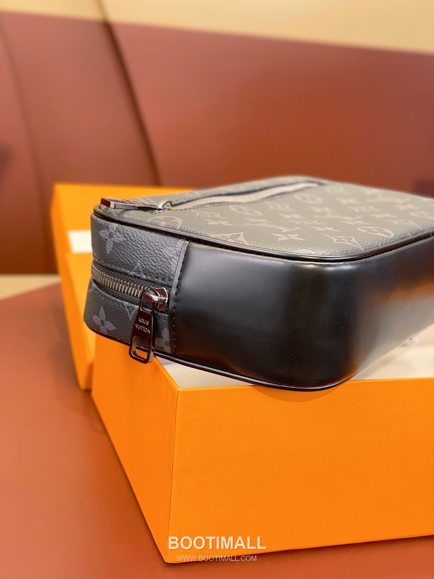 Louis Vuitton Kasai Clutch Damier Ebene Canvas Black Handbag 루이비통 카사이 클러치 M42838 다미에 에벤 캔버스 블랙 핸드백 25cm 4