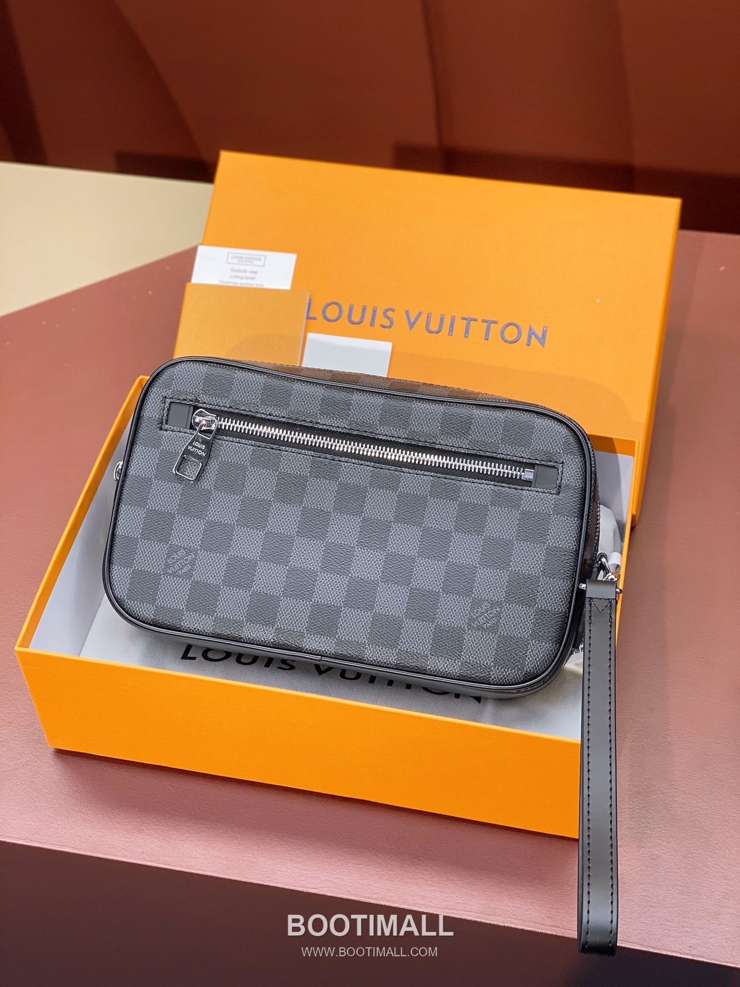 Louis Vuitton Kasai Clutch N41664 Damier Ebene Canvas Black Clutch Bag 루이비통 카사이 클러치 N41664 다미에 에벤 캔버스 블랙 클러치백 25cm 1