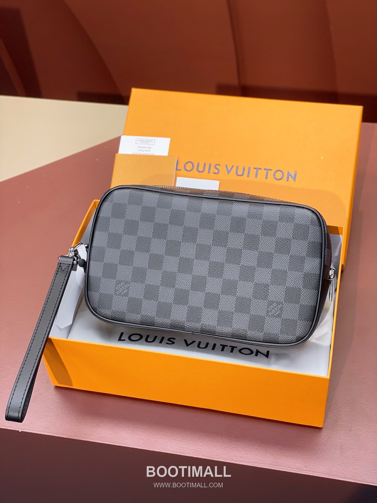 Louis Vuitton Kasai Clutch N41664 Damier Ebene Canvas Black Clutch Bag 루이비통 카사이 클러치 N41664 다미에 에벤 캔버스 블랙 클러치백 25cm 2