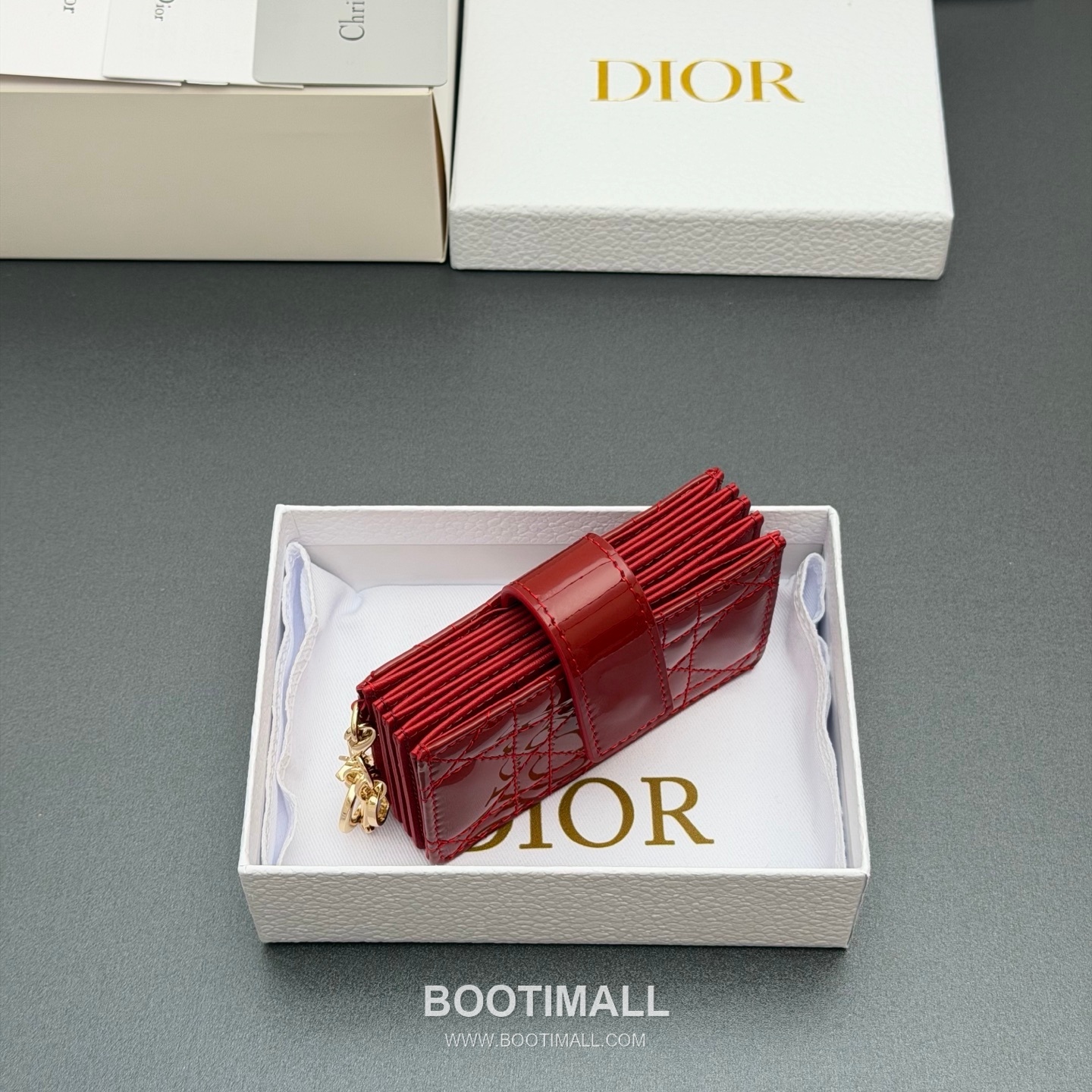 Bvlgari Serpenti Forever Lady Jasmine S0074 Patent Leather Red Card Holder 불가리 세르펜티 포에버 레이디 재스민 S0074 패턴트 레더 석류레드 카드지갑 10cm 9