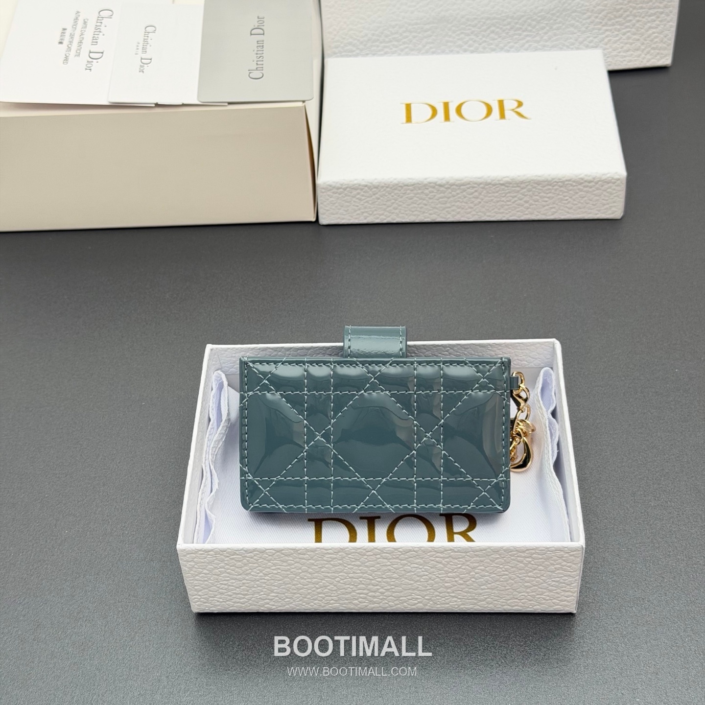 Bottega Veneta Lady Jasmine Card Case S0074 Cloud Blue Patent Leather Intrecciato Card Wallet 보테가베네타 레이디 재스민 카드케이스 S0074 클라우드 블루 페이턴트 레더 인트레치아토 카드지갑 10cm 3