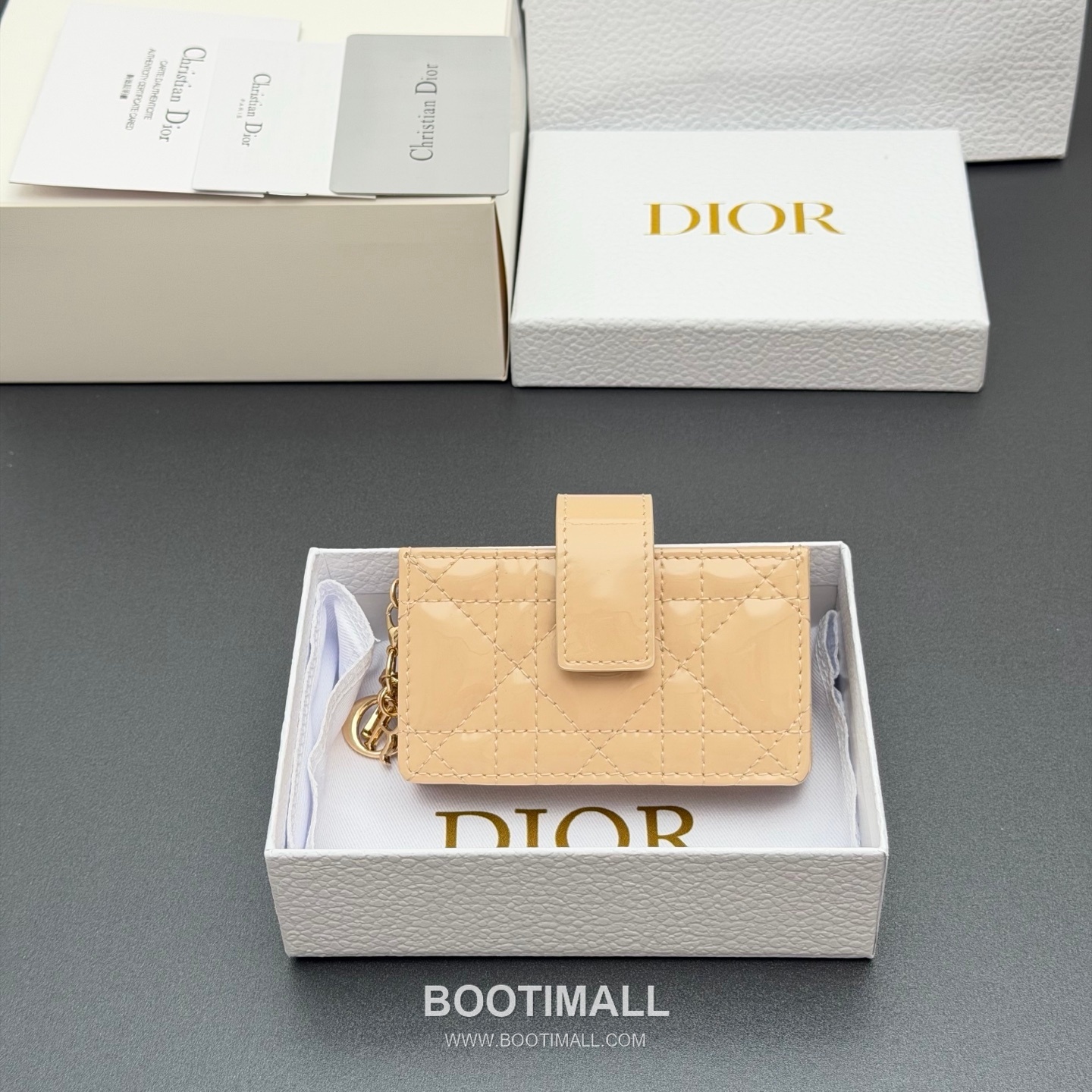 Valentino Garavani Lady Jasmine S0074 Patent Leather Pink Card Holder 발렌티노 가라바니 레이디 재스민 S0074 패턴트 레더 핑크 카드지갑 10cm 1