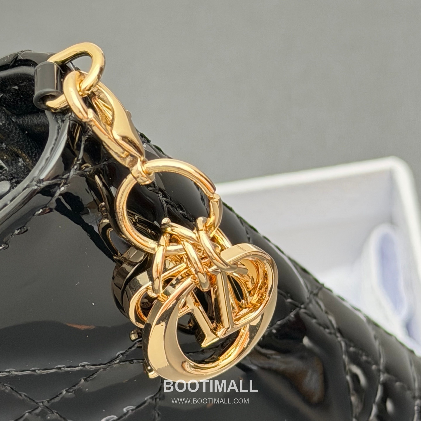 Dior Lady Gardenia Mini Cloud Blue Patent Leather Wallet 디올 레이디 가드니아 미니 S0178 클라우드 블루 페이턴트 레더 반지갑 11cm 2