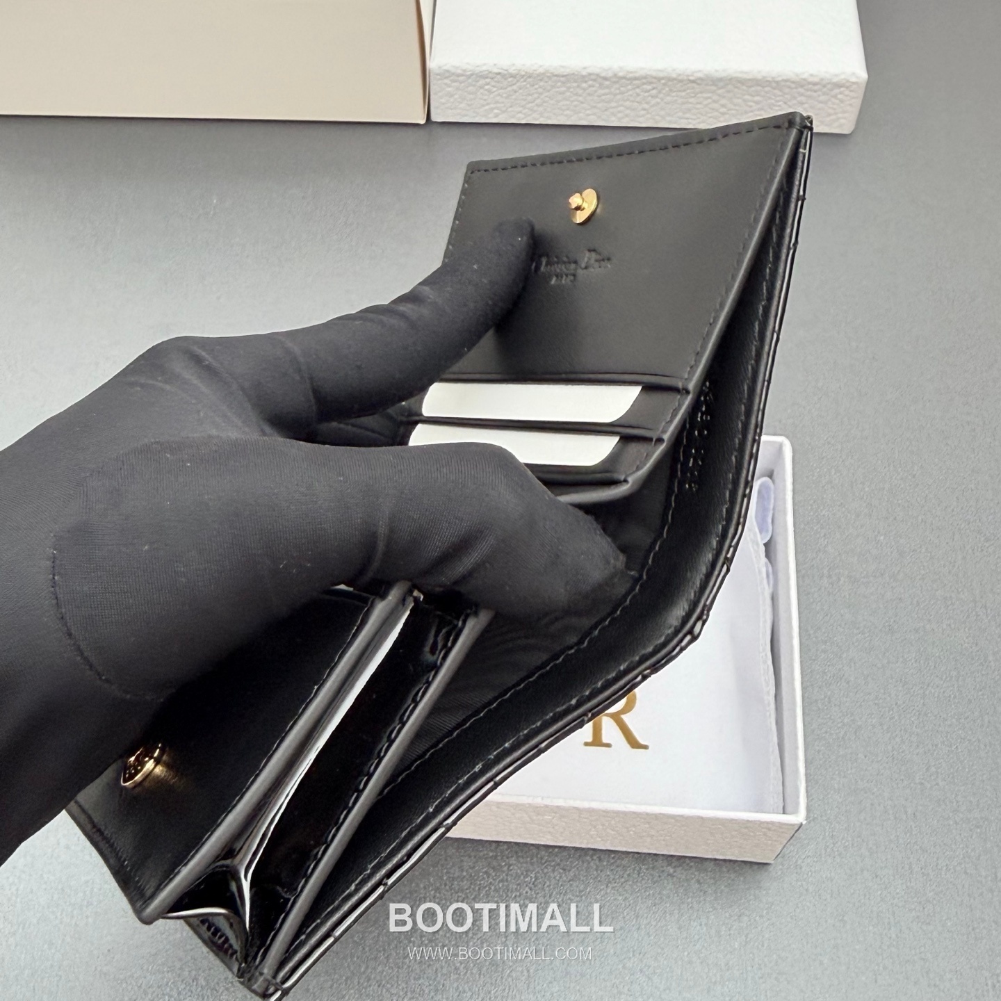 Dior Lady Gardenia Mini Cloud Blue Patent Leather Wallet 디올 레이디 가드니아 미니 S0178 클라우드 블루 페이턴트 레더 반지갑 11cm 7