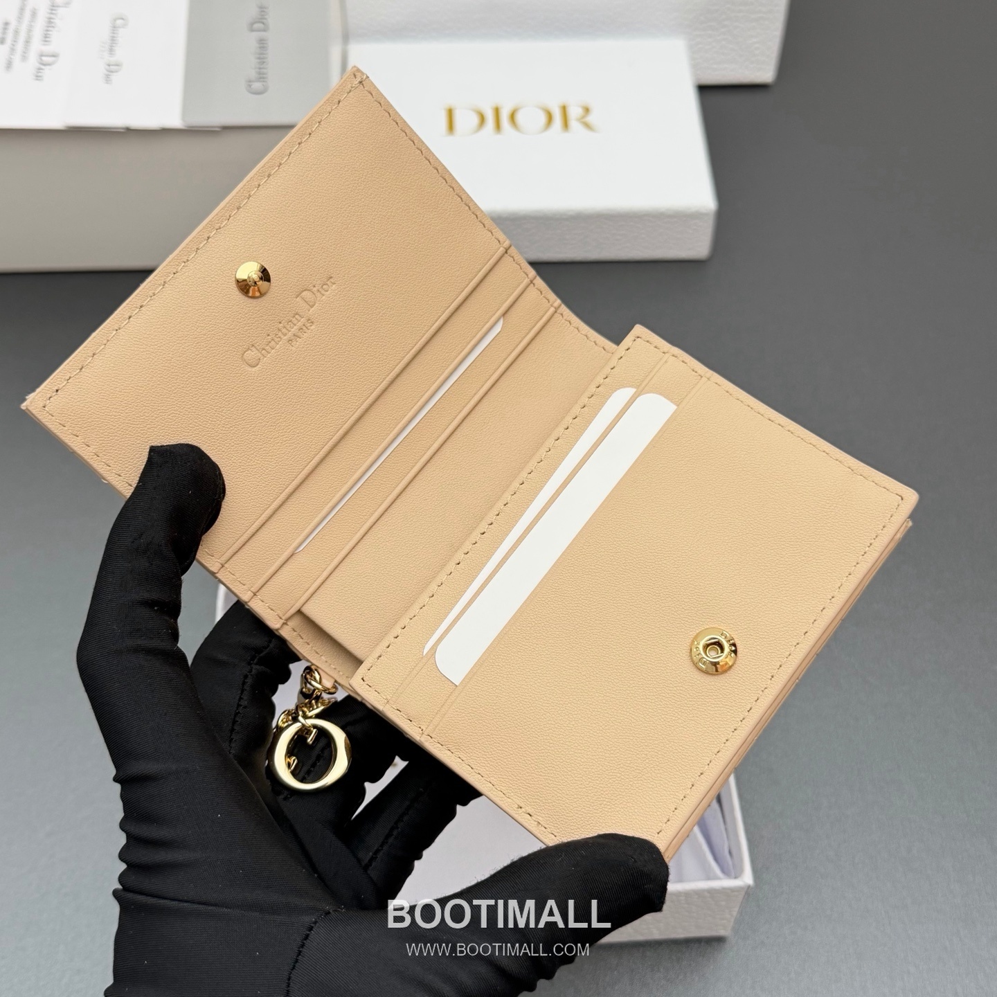 Dior Lady Gardenia Mini Pink Patent Leather Wallet 디올 레이디 가르데니아 미니 S0178 핑크 패턴트 레더 칸나주 반지갑 11cm 6