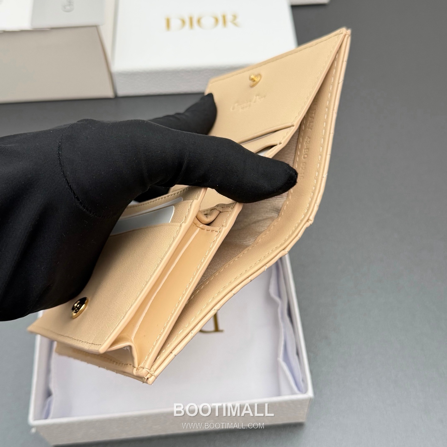 Dior Lady Gardenia Mini Pink Patent Leather Wallet 디올 레이디 가르데니아 미니 S0178 핑크 패턴트 레더 칸나주 반지갑 11cm 7