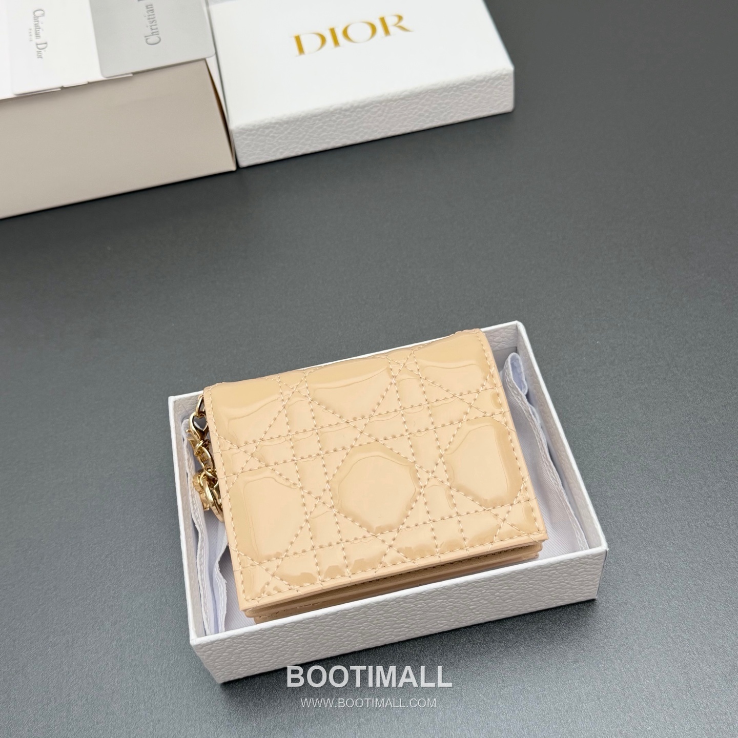 Dior Lady Gardenia Mini Pink Patent Leather Wallet 디올 레이디 가르데니아 미니 S0178 핑크 패턴트 레더 칸나주 반지갑 11cm 9