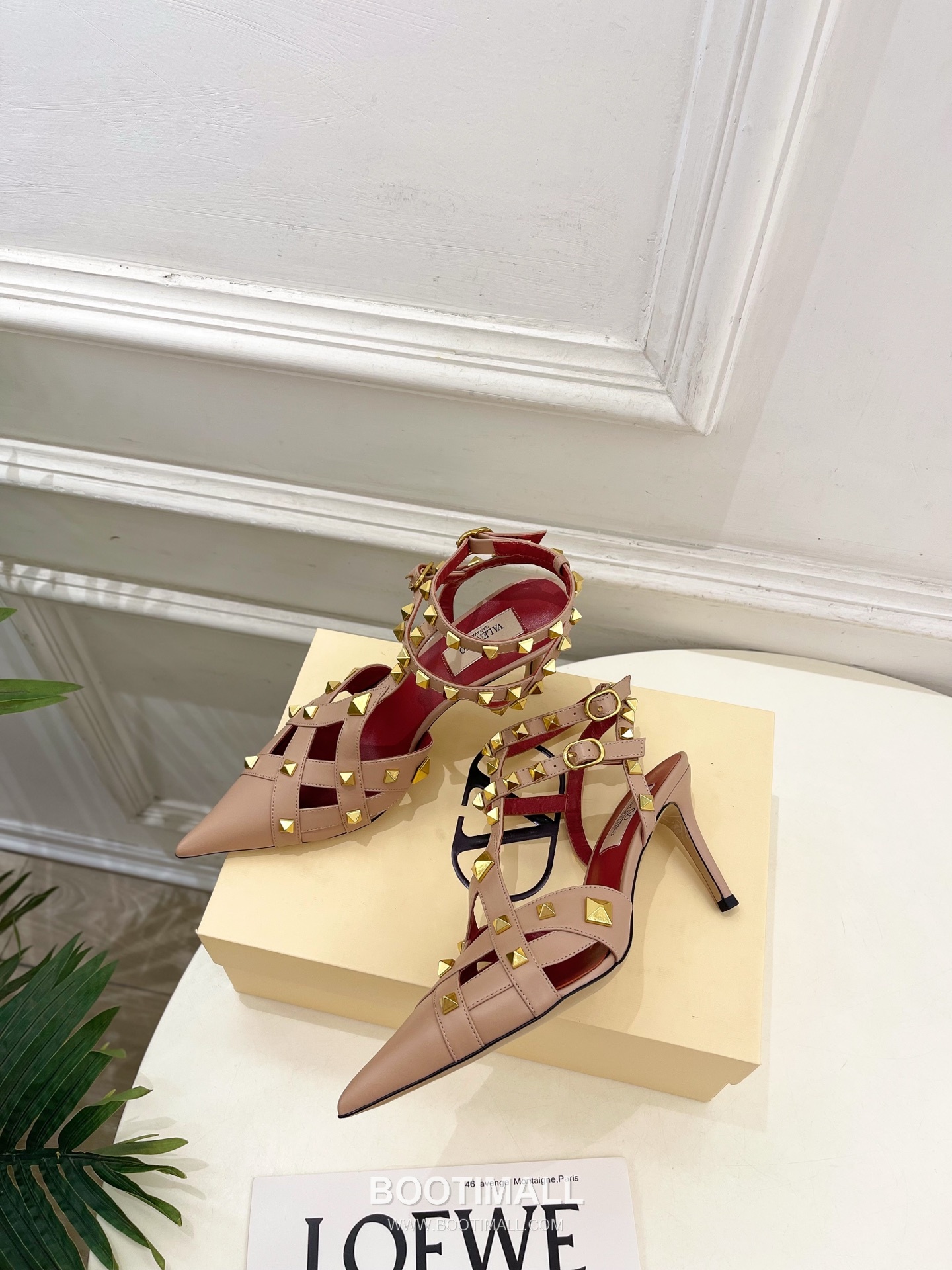 Valentino Garavani Studdy Roman Stud V Logo Buckle Ankle Strap Pointed Toe High Heel Sandals 발렌티노 가라바니 스터디 로만 스터드 V 로고 버클 앵클 스트랩 포인티드 토 하이힐 샌들 5