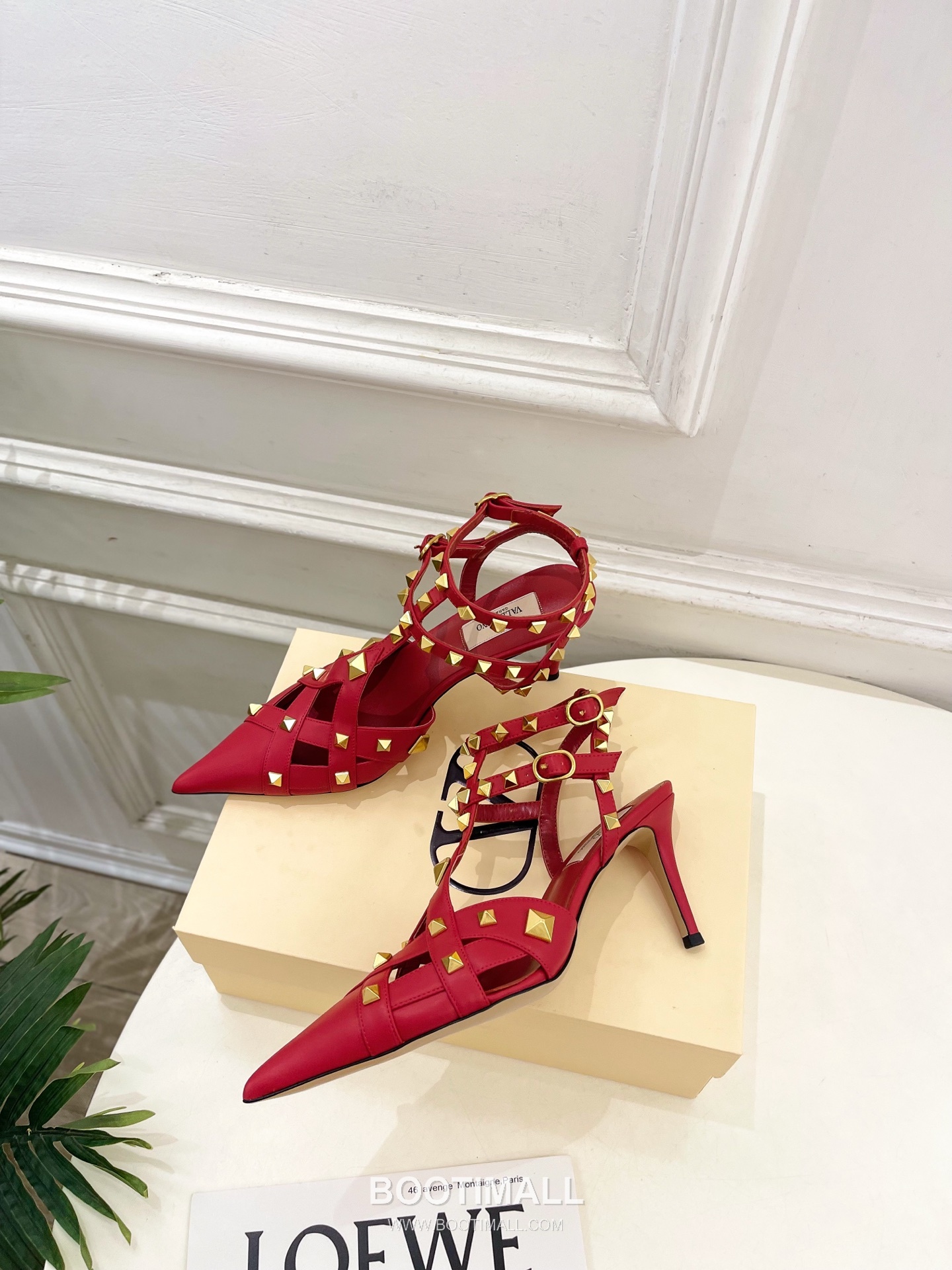 Valentino Garavani Studdy Roman Stud V Logo Buckle Ankle Strap Pointed Toe High Heel Sandals 발렌티노 가라바니 스터디 로만 스터드 V 로고 버클 앵클 스트랩 포인티드 토 하이힐 샌들 5
