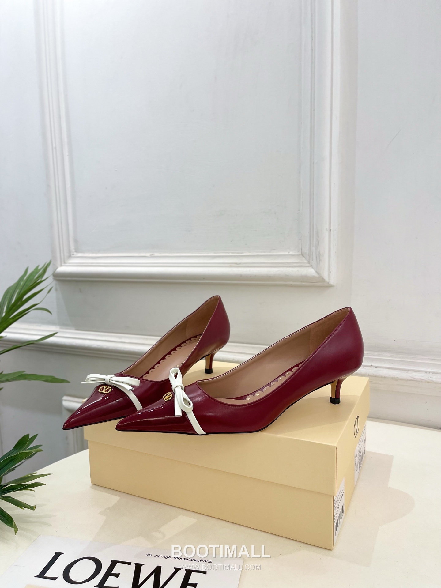 Valentino VT Pointed Toe Bow Leather Pumps 발렌티노 VT 포인티드 토 보우 레더 펌프스 3