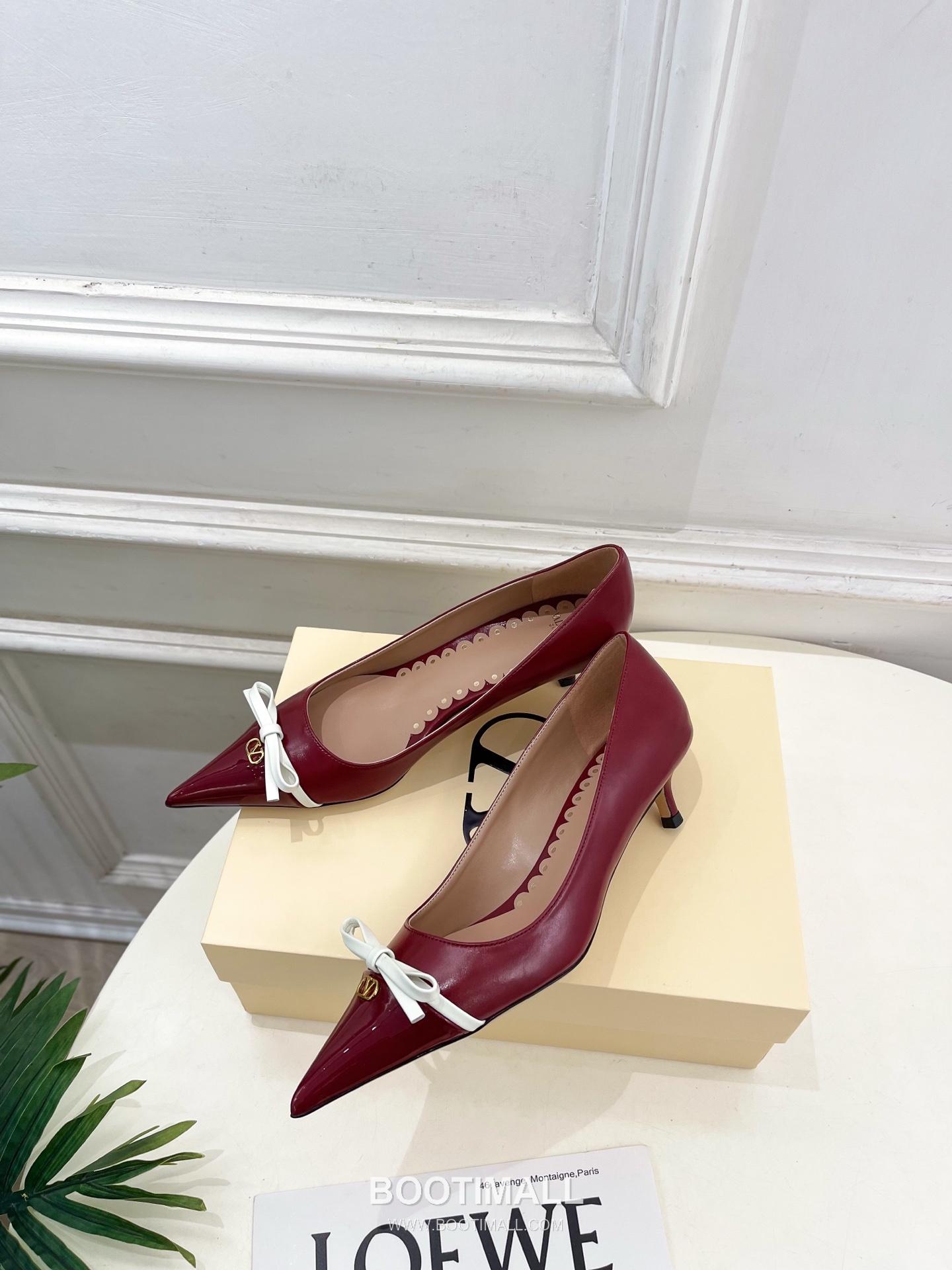 Valentino VT Pointed Toe Bow Leather Pumps 발렌티노 VT 포인티드 토 보우 레더 펌프스 5