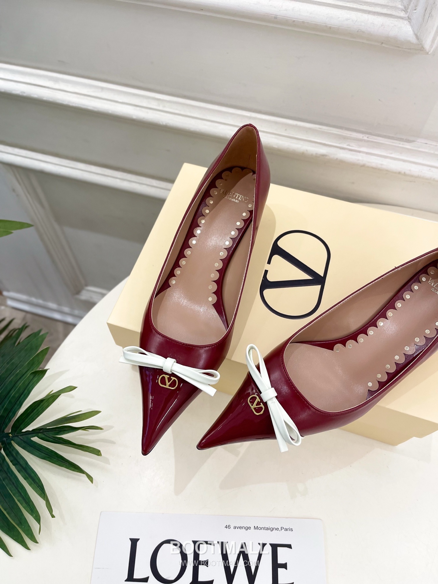 Valentino VT Pointed Toe Bow Leather Pumps 발렌티노 VT 포인티드 토 보우 레더 펌프스 6