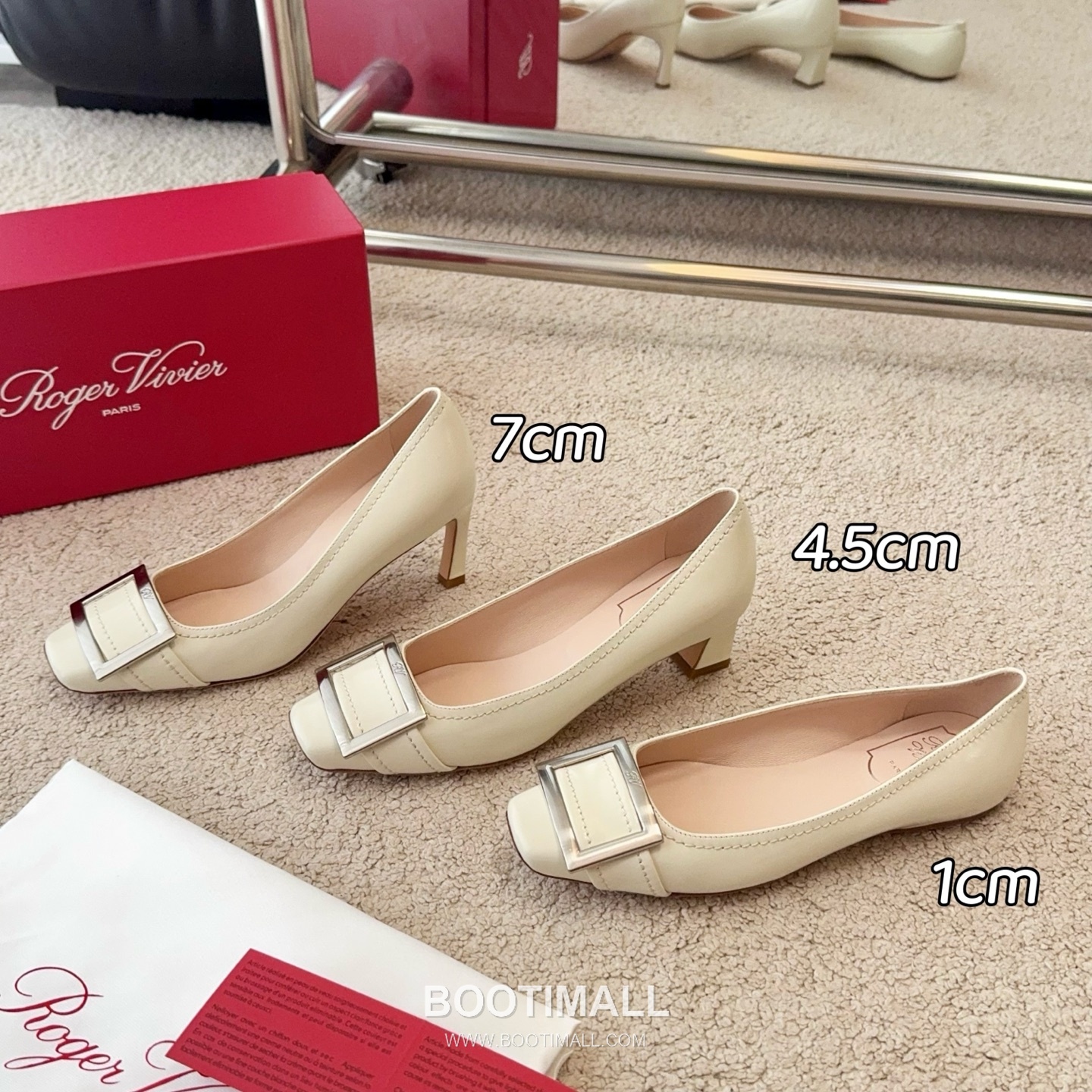 Roger Vivier Trompette Stitched Calfskin White Pumps 로저비비에 트롱페트 스티치 송아지가죽 화이트 펌프스 2