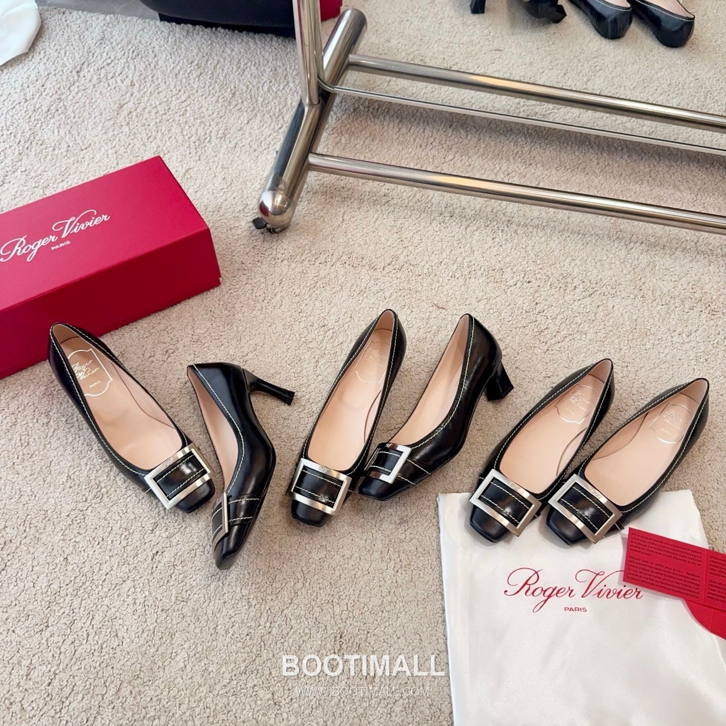 Roger Vivier Trompette Stitched Calfskin White Pumps 로저비비에 트롱페트 스티치 송아지가죽 화이트 펌프스 3