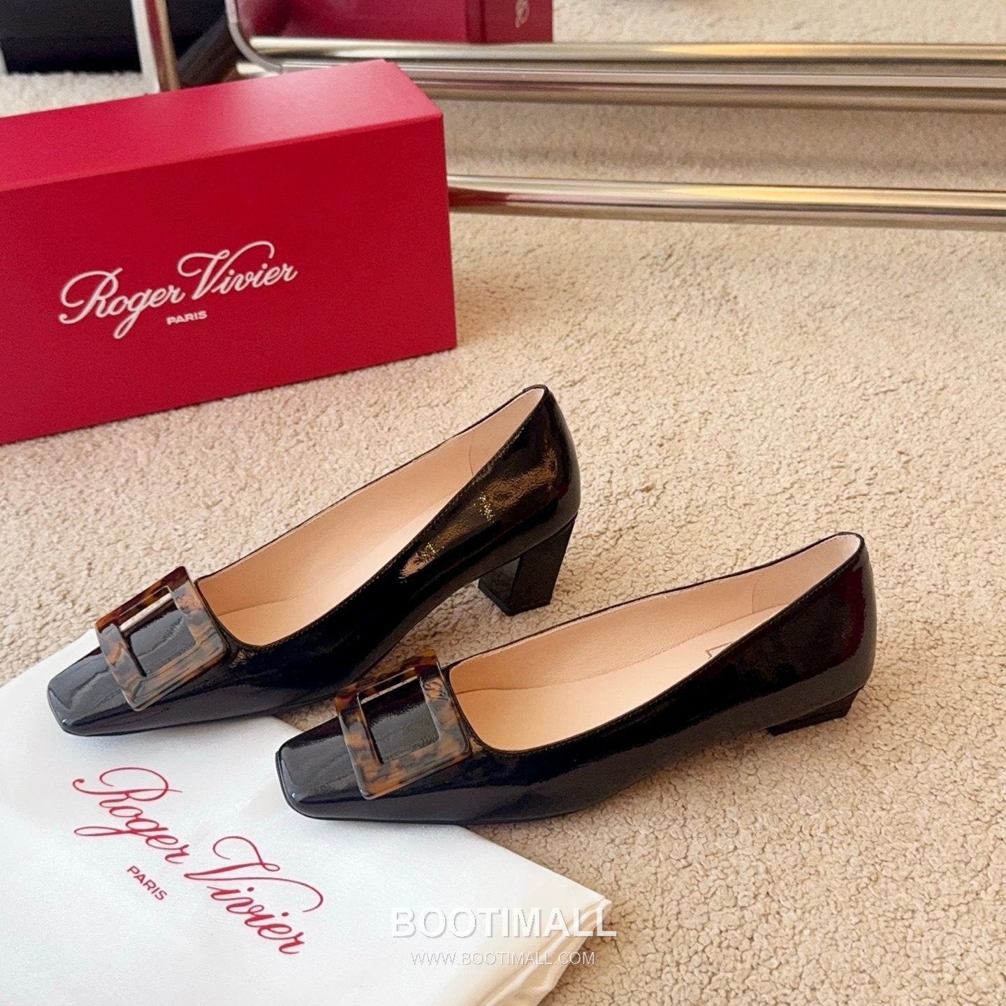 Roger Vivier Belle Vivier Tortoiseshell Buckle Leather Pumps 로저비비에 벨 비비에 토터스쉘 버클 레더 펌프스 3
