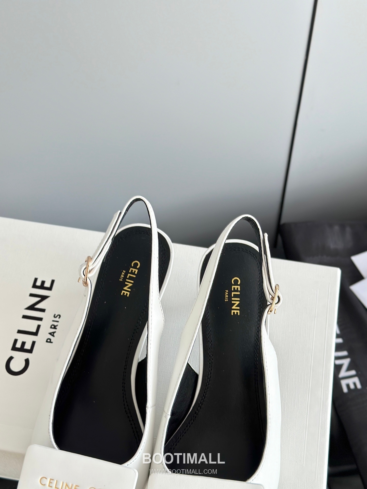 Celine Triomphe Pointed Toe High Heel Lambskin Mule Pumps 셀린느 트리옹프 포인티드 토 하이힐 램스킨 뮬 펌프스 5