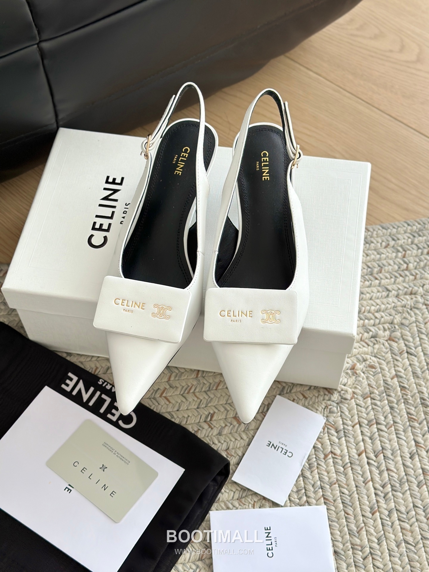 Celine Triomphe Pointed Toe High Heel Lambskin Mule Pumps 셀린느 트리옹프 포인티드 토 하이힐 램스킨 뮬 펌프스 9