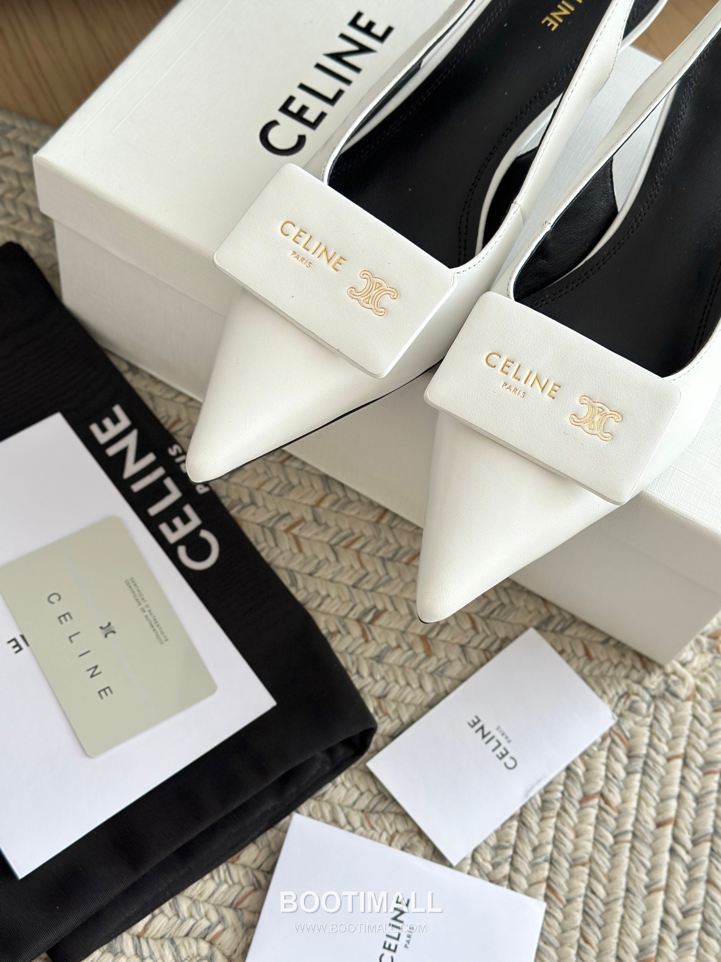 Celine Triomphe Pointed Toe High Heel Lambskin Mule Pumps 셀린느 트리옹프 포인티드 토 하이힐 램스킨 뮬 펌프스 10