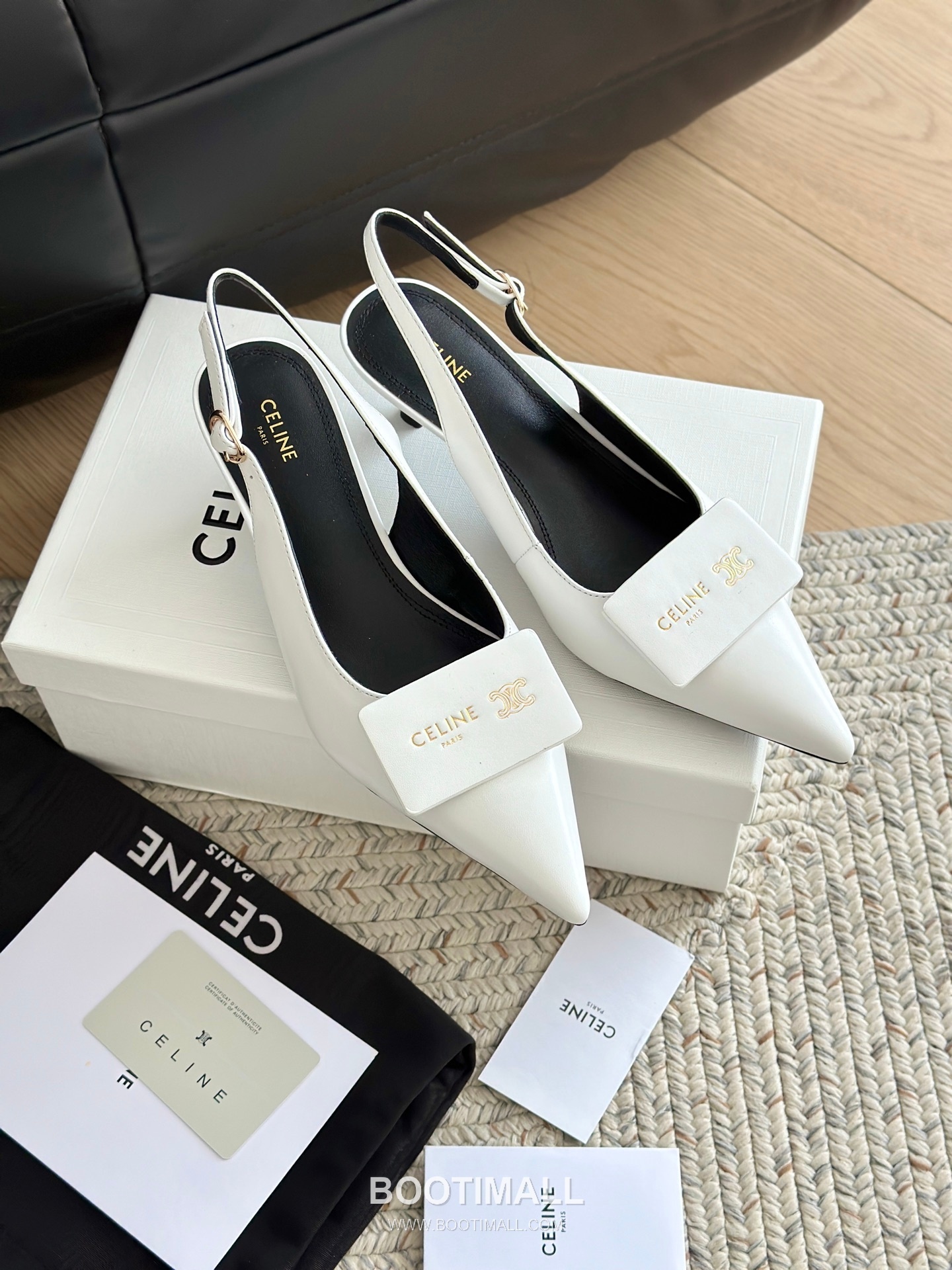 Celine Triomphe Pointed Toe High Heel Lambskin Mule Pumps 셀린느 트리옹프 포인티드 토 하이힐 램스킨 뮬 펌프스 11