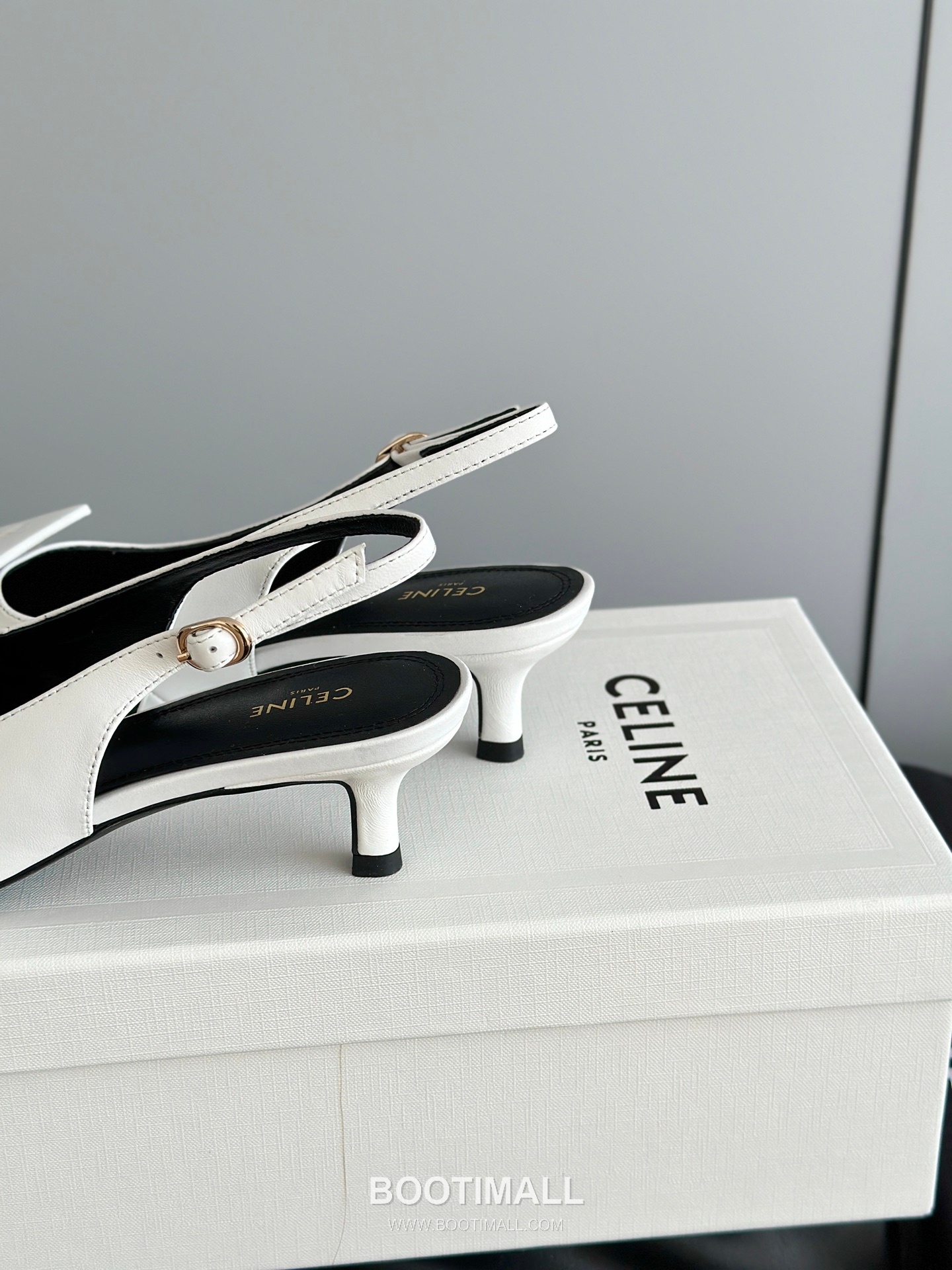 Celine Triomphe Pointed Toe High Heel Lambskin Mule Pumps 셀린느 트리옹프 포인티드 토 하이힐 램스킨 뮬 펌프스 12