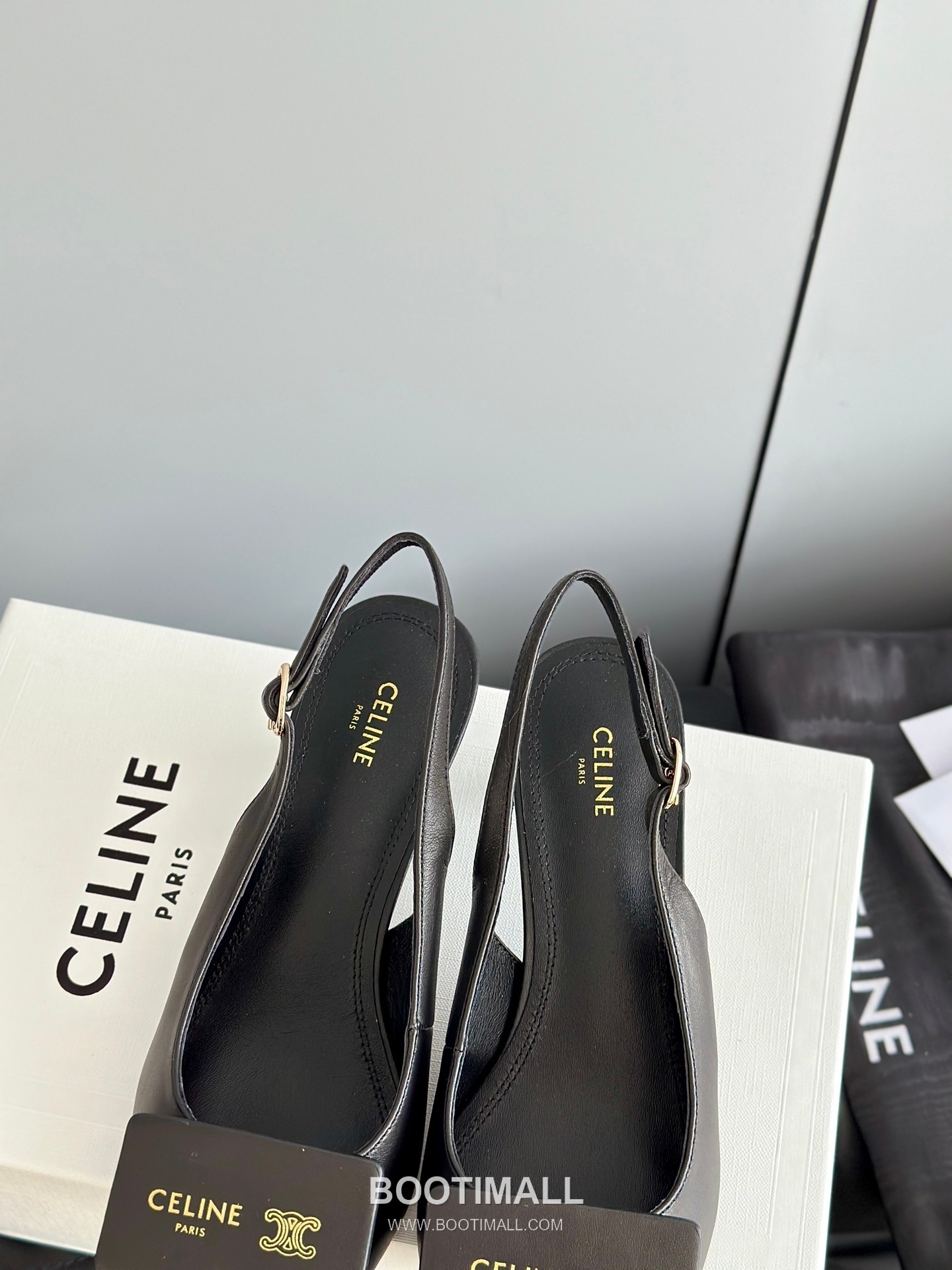 Celine Triomphe Pointed Toe High Heel Lambskin Mule Pumps 셀린느 트리옹프 포인티드 토 하이힐 램스킨 뮬 펌프스 6