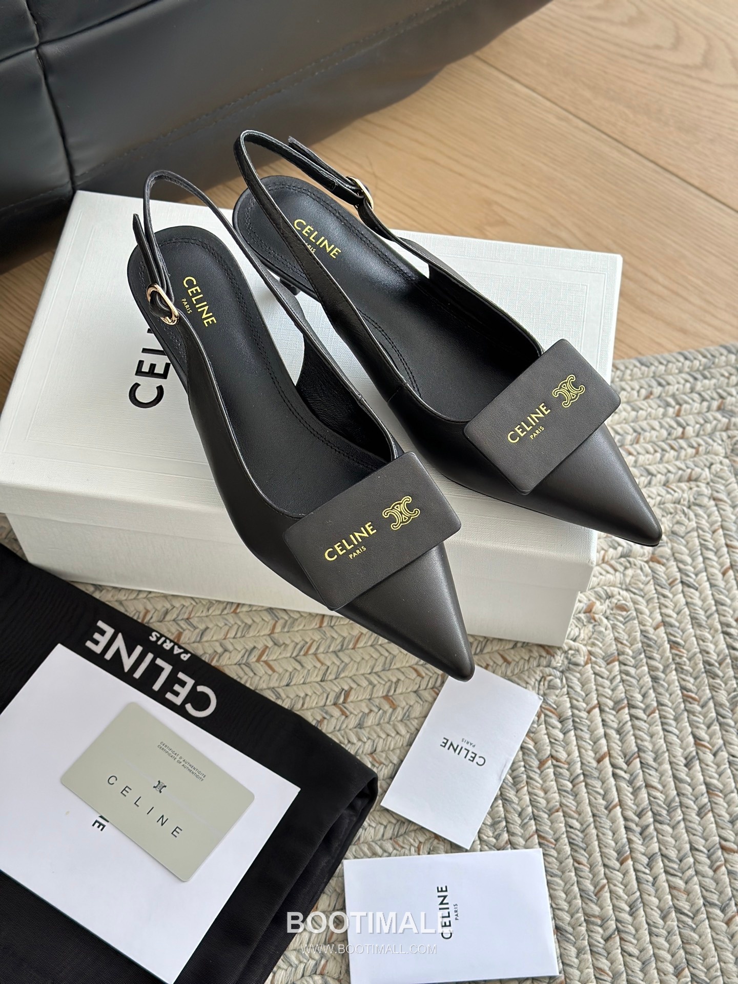 Celine Triomphe Pointed Toe High Heel Lambskin Mule Pumps 셀린느 트리옹프 포인티드 토 하이힐 램스킨 뮬 펌프스 8
