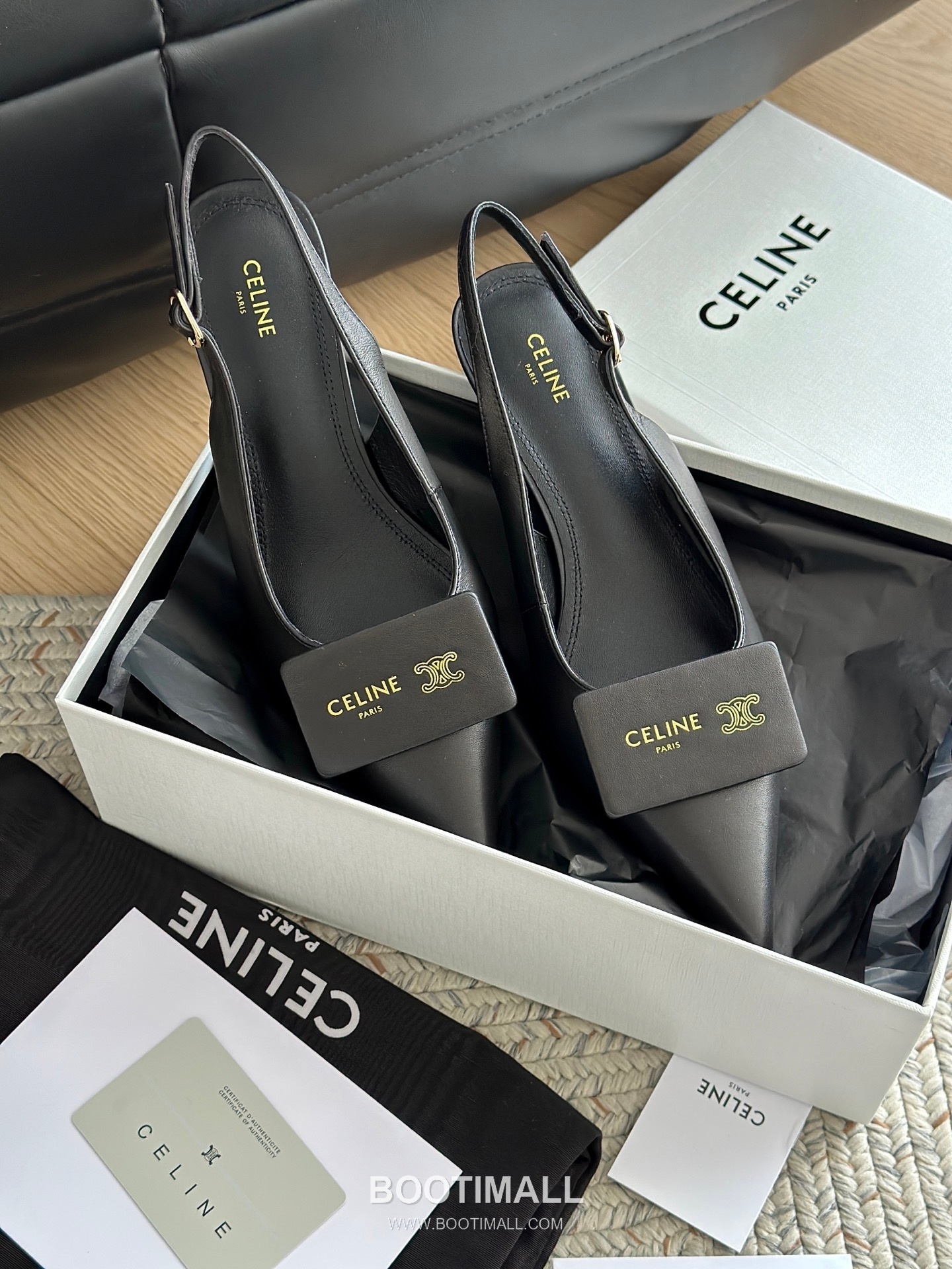 Celine Triomphe Pointed Toe High Heel Lambskin Mule Pumps 셀린느 트리옹프 포인티드 토 하이힐 램스킨 뮬 펌프스 9
