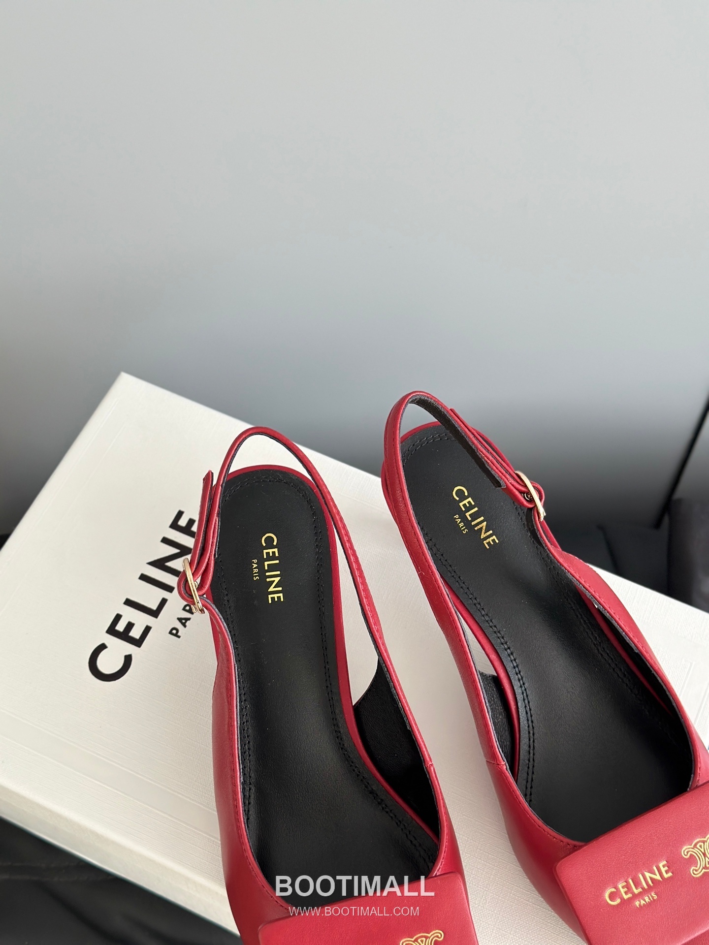Celine Triomphe Pointed Toe High Heel Lambskin Mule Pumps 셀린느 트리옹프 포인티드 토 하이힐 램스킨 뮬 펌프스 6
