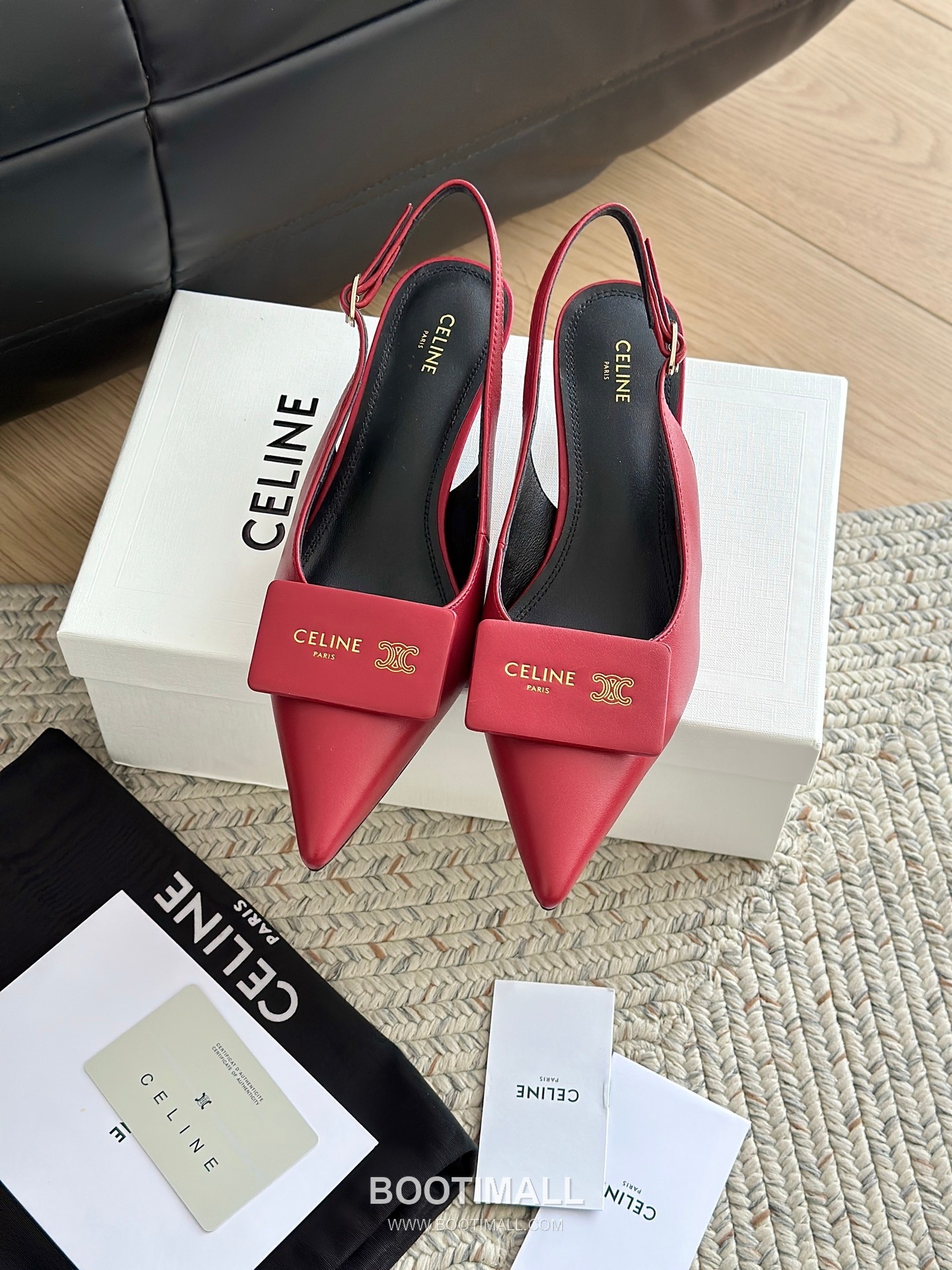 Celine Triomphe Pointed Toe High Heel Lambskin Mule Pumps 셀린느 트리옹프 포인티드 토 하이힐 램스킨 뮬 펌프스 8