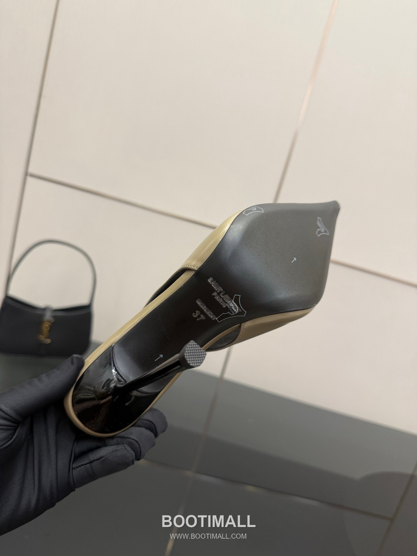 Saint Laurent YSL Chain Detail Pointed Toe High Heel Slingback Pumps 생로랑 YSL 체인 디테일 포인티드 토 하이힐 슬링백 펌프스 9