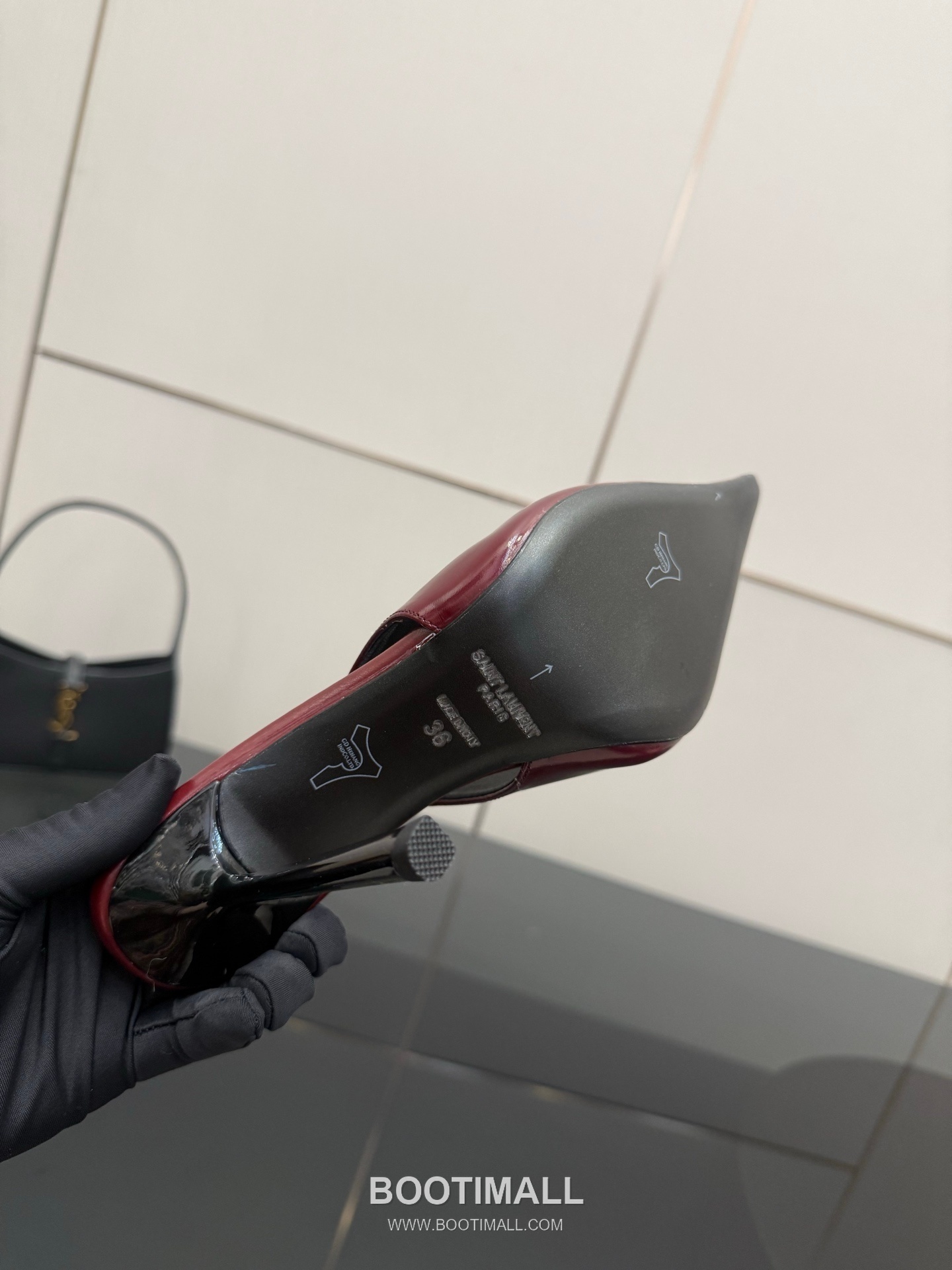 Saint Laurent YSL Chain Detail Pointed Toe High Heel Slingback Pumps 생로랑 YSL 체인 디테일 포인티드 토 하이힐 슬링백 펌프스 9