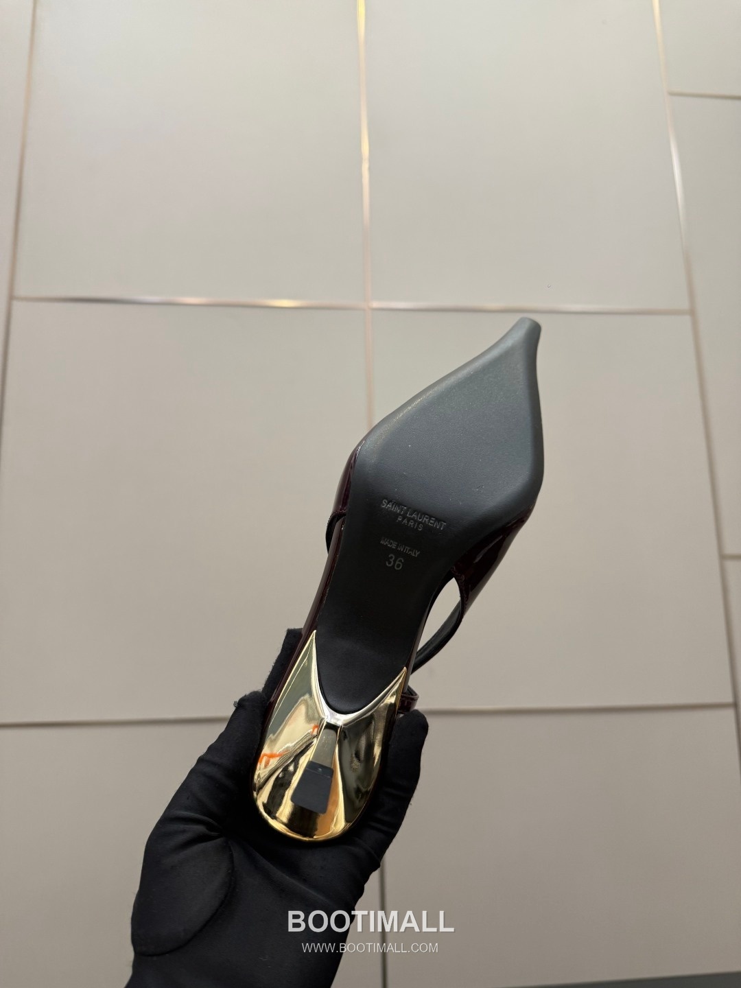 Saint Laurent YSL Chain Detail Pointed Toe High Heel Slingback Pumps 생로랑 YSL 체인 디테일 포인티드 토 하이힐 슬링백 펌프스 10