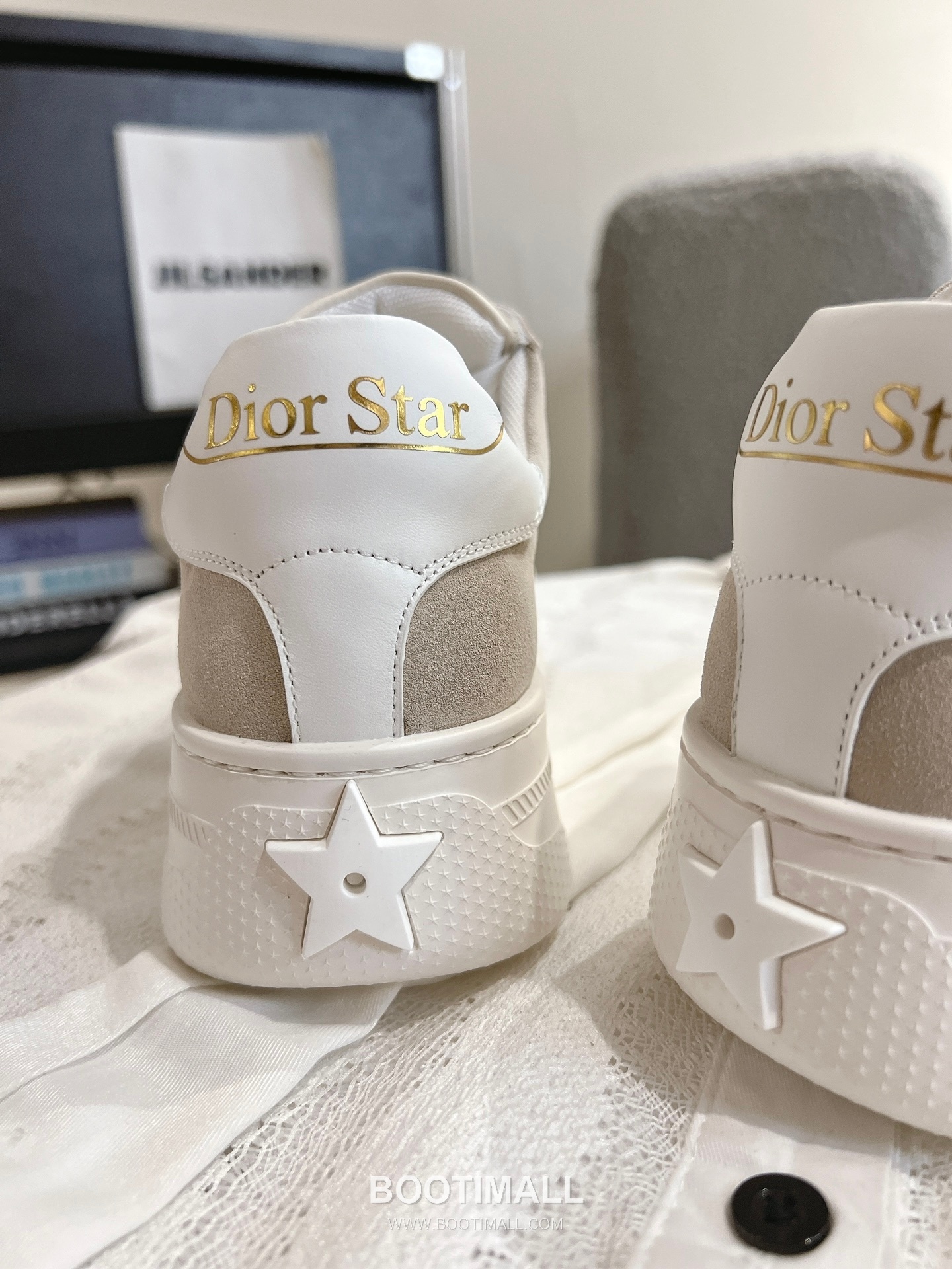Dior Platform Thick Sole Suede Leather Star Detail Casual Sneakers 디올 플랫폼 두꺼운 밑창 스웨이드 레더 스타 디테일 캐주얼 스니커즈 6