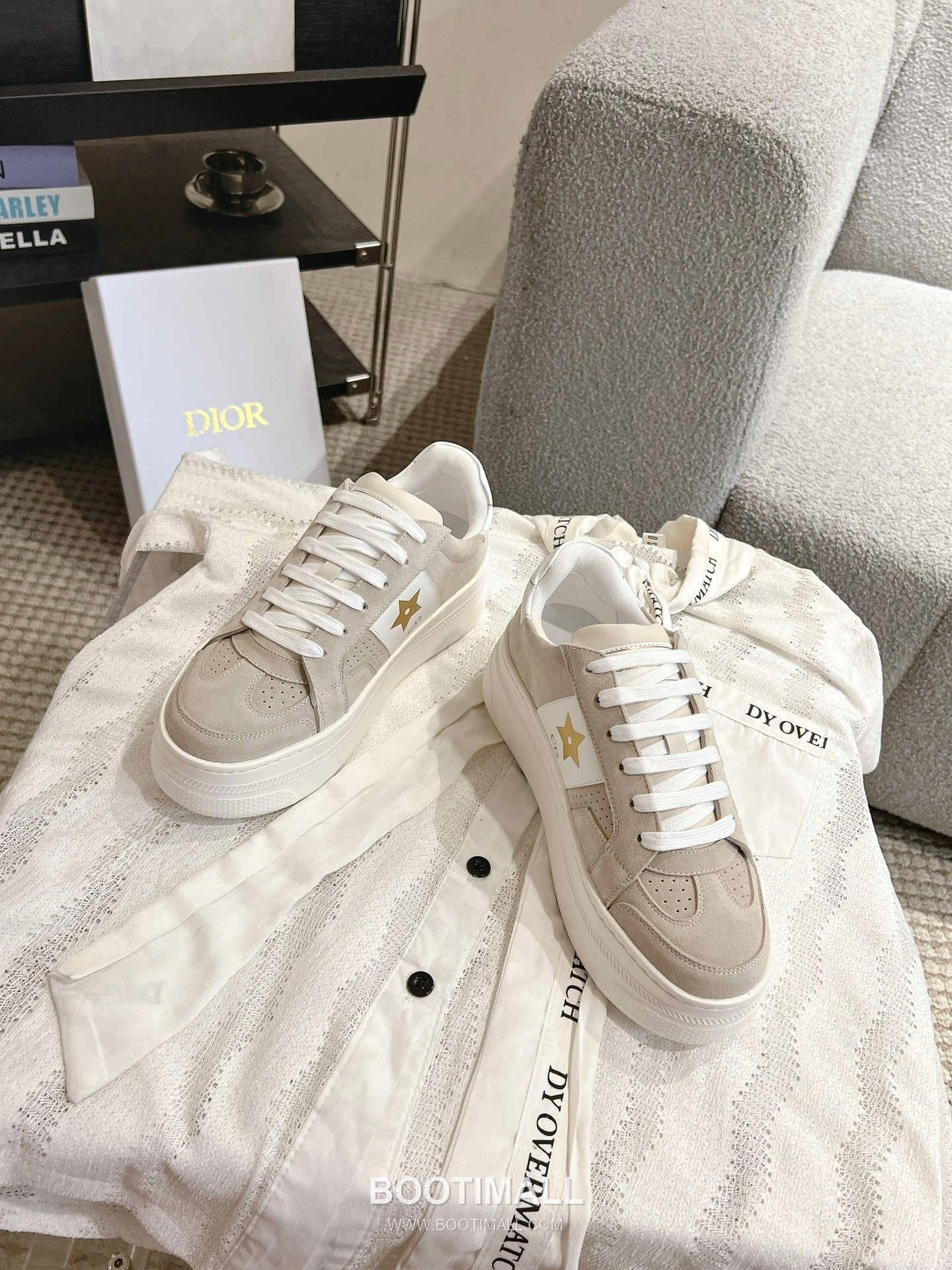 Dior Platform Thick Sole Suede Leather Star Detail Casual Sneakers 디올 플랫폼 두꺼운 밑창 스웨이드 레더 스타 디테일 캐주얼 스니커즈 7
