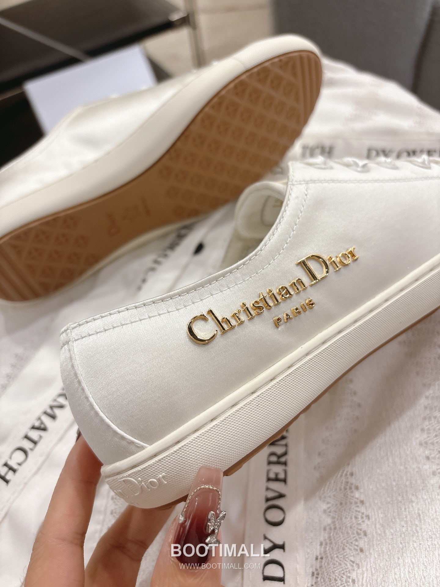 Dior Ballet Flat Satin Almond Toe Shoes 디올 발레 플랫 새틴 아몬드 토 슈즈 4