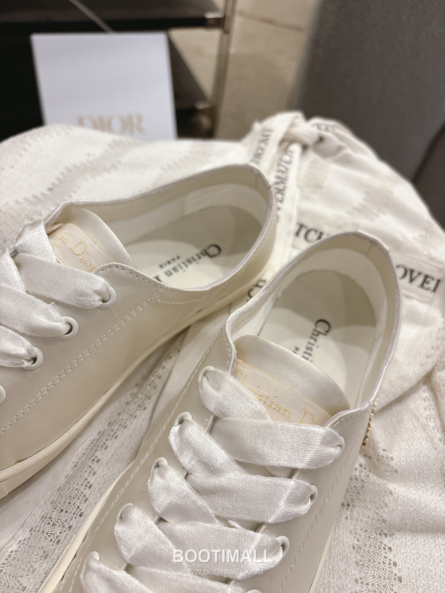Dior Ballet Flat Satin Almond Toe Shoes 디올 발레 플랫 새틴 아몬드 토 슈즈 5