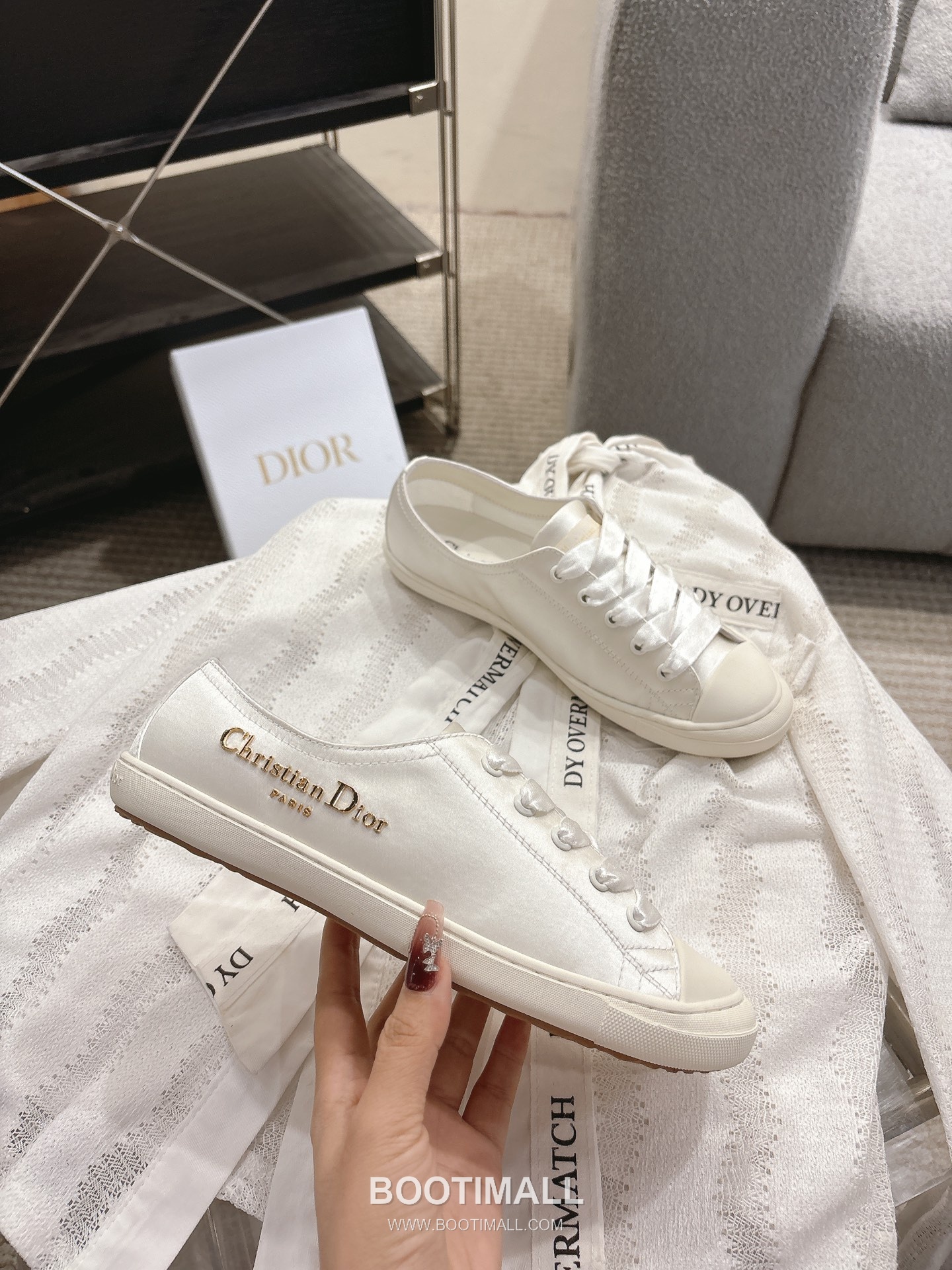 Dior Ballet Flat Satin Almond Toe Shoes 디올 발레 플랫 새틴 아몬드 토 슈즈 6